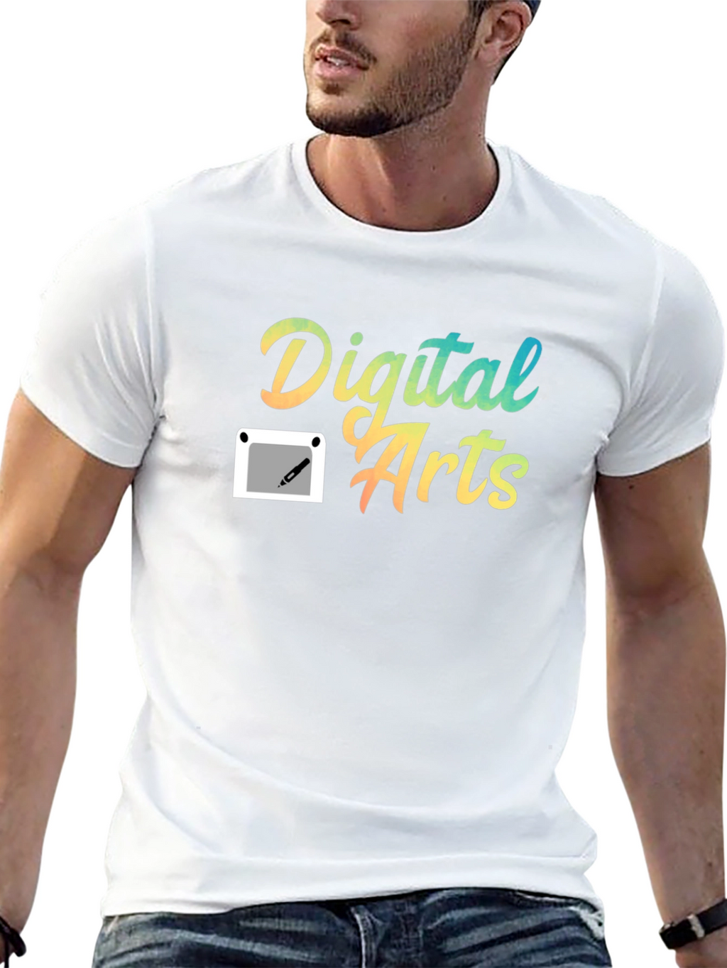 Digital Arts Graphic T-Shirt - Creative Design
