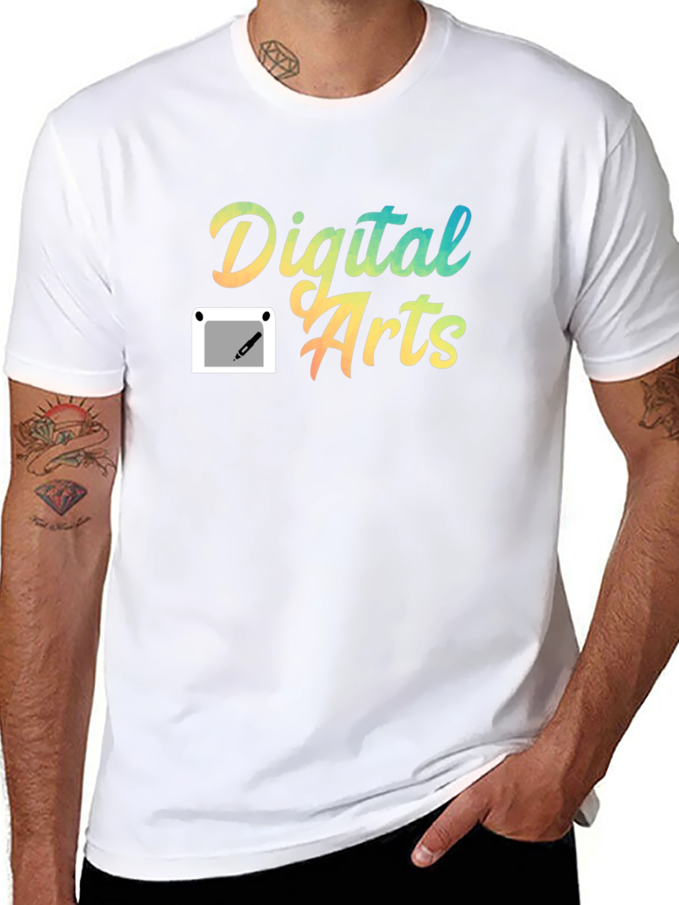 Digital Arts Graphic T-Shirt - Creative Design