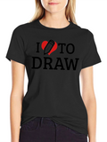 I Heart to Draw T-Shirt