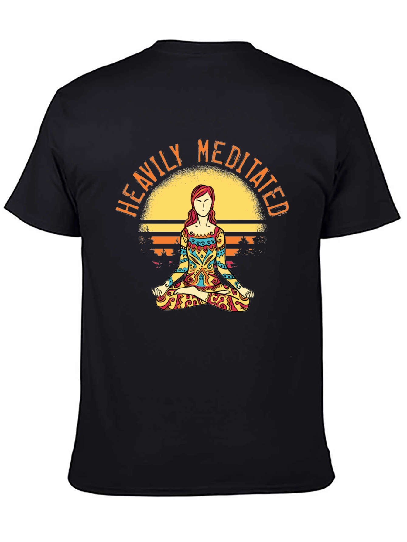 Heavily Meditated Graphic T-Shirt - Yoga Zen Tee
