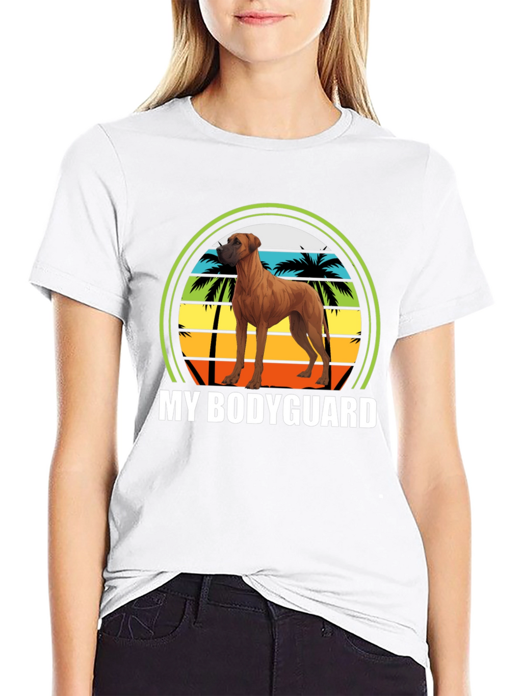 Rhodesian Ridgeback Bodyguard Graphic Tee