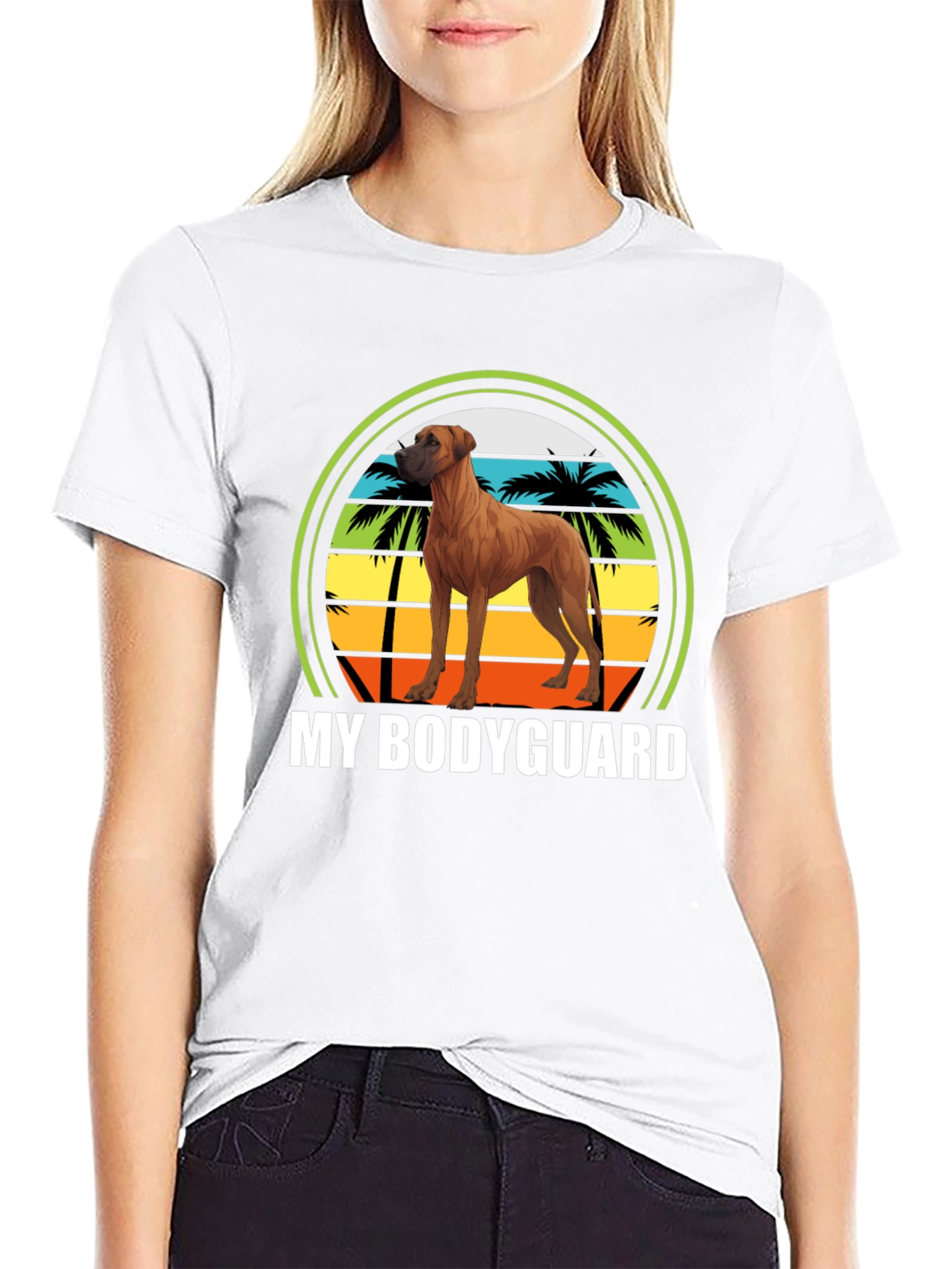 Rhodesian Ridgeback Bodyguard Graphic Tee