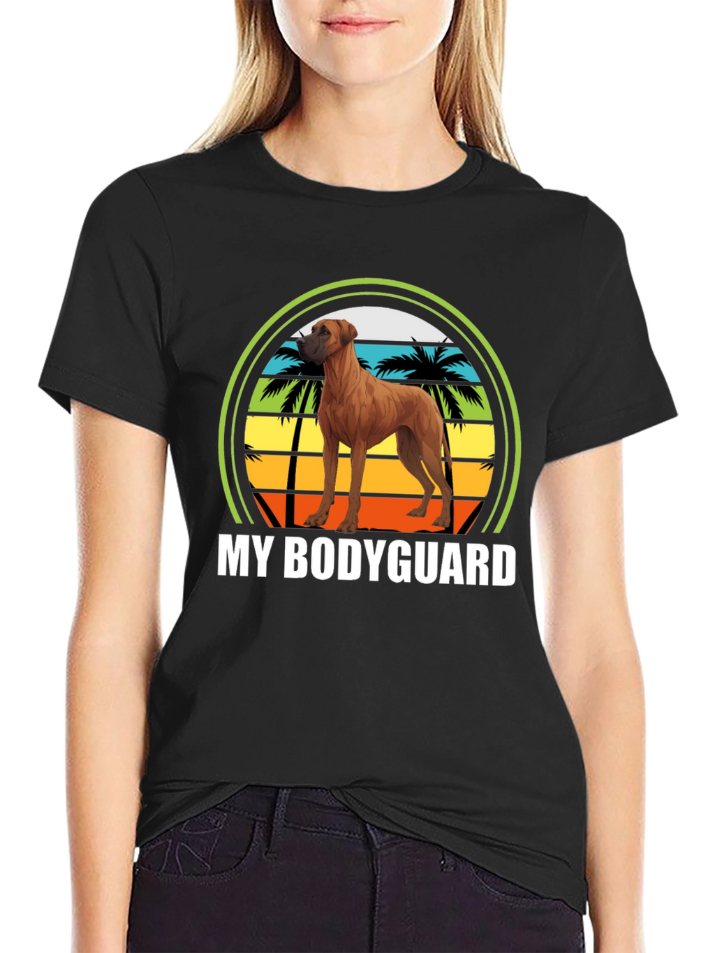Rhodesian Ridgeback Bodyguard Graphic Tee