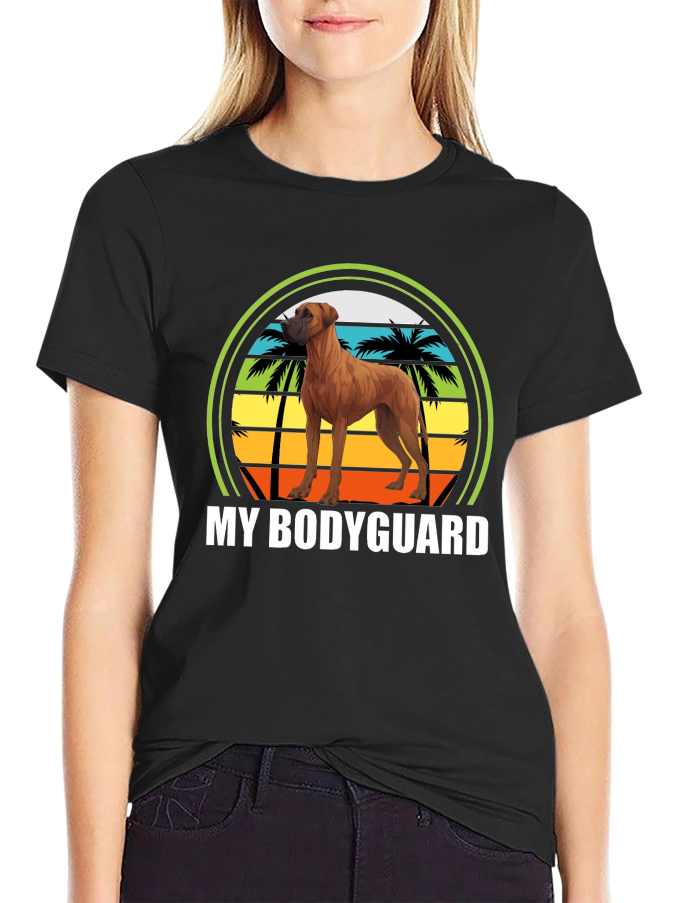 Rhodesian Ridgeback Bodyguard Graphic Tee