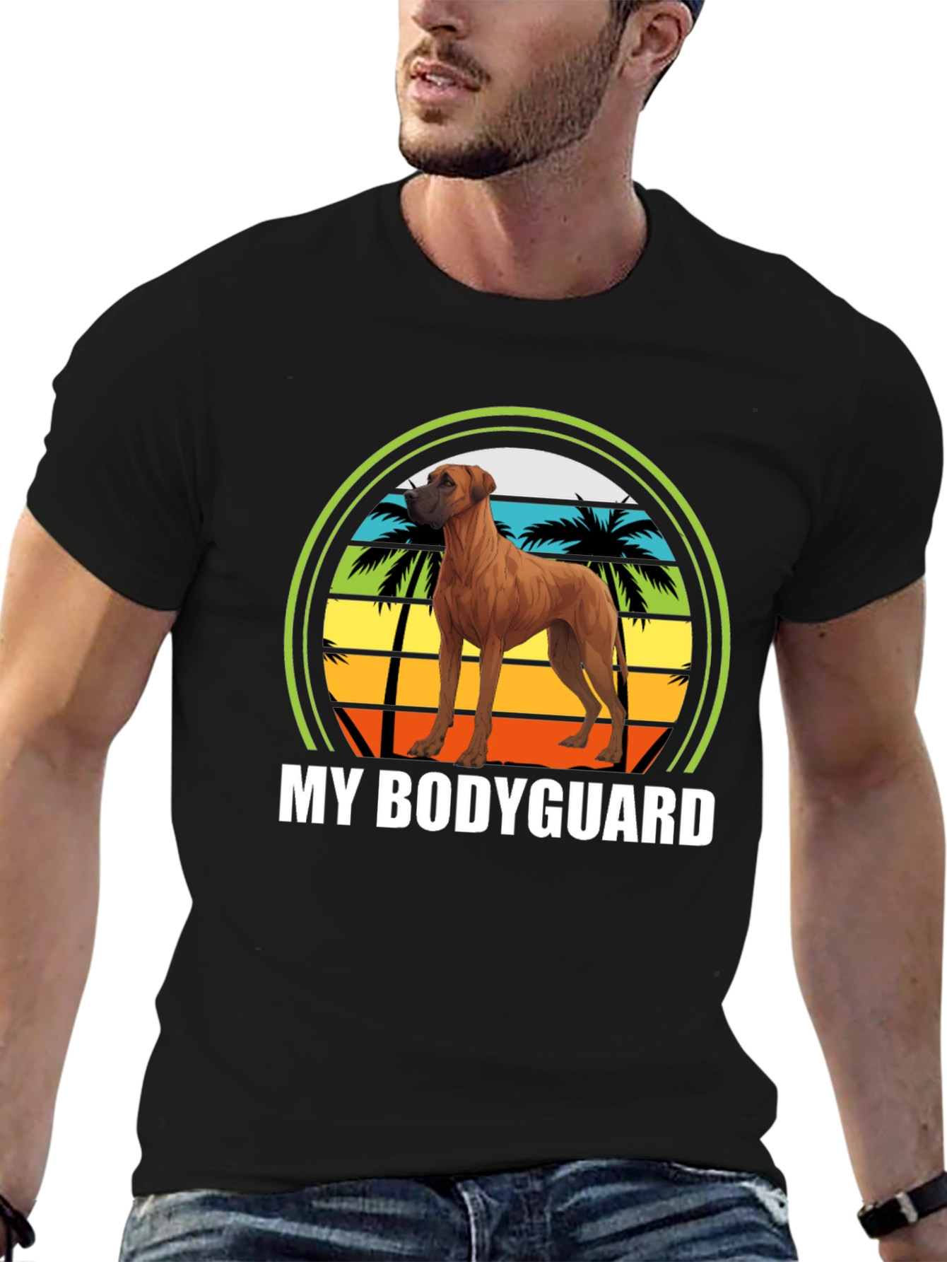 Rhodesian Ridgeback Bodyguard Graphic Tee