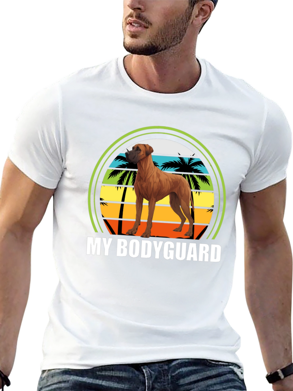 Rhodesian Ridgeback Bodyguard Graphic Tee