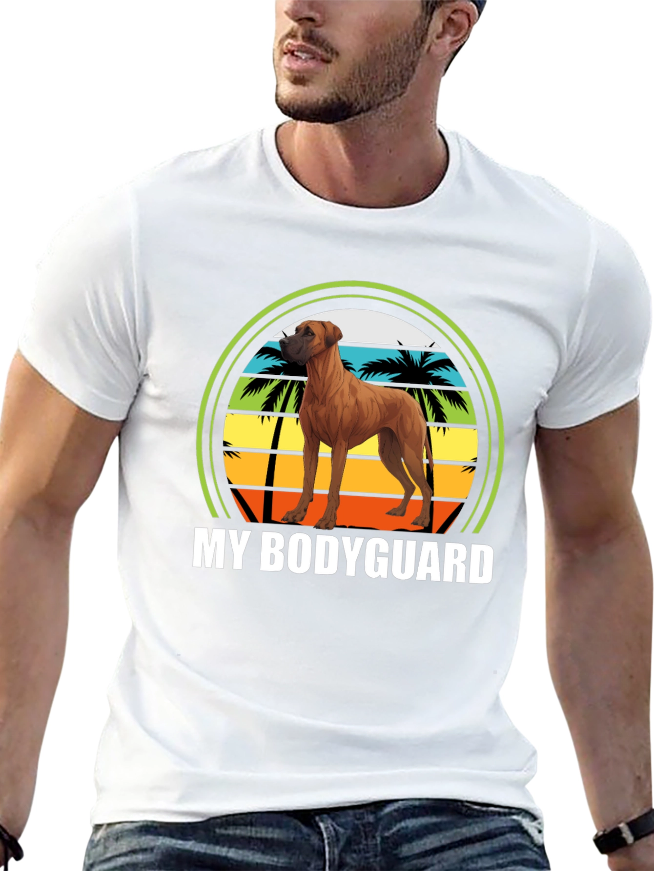Rhodesian Ridgeback Bodyguard Graphic Tee