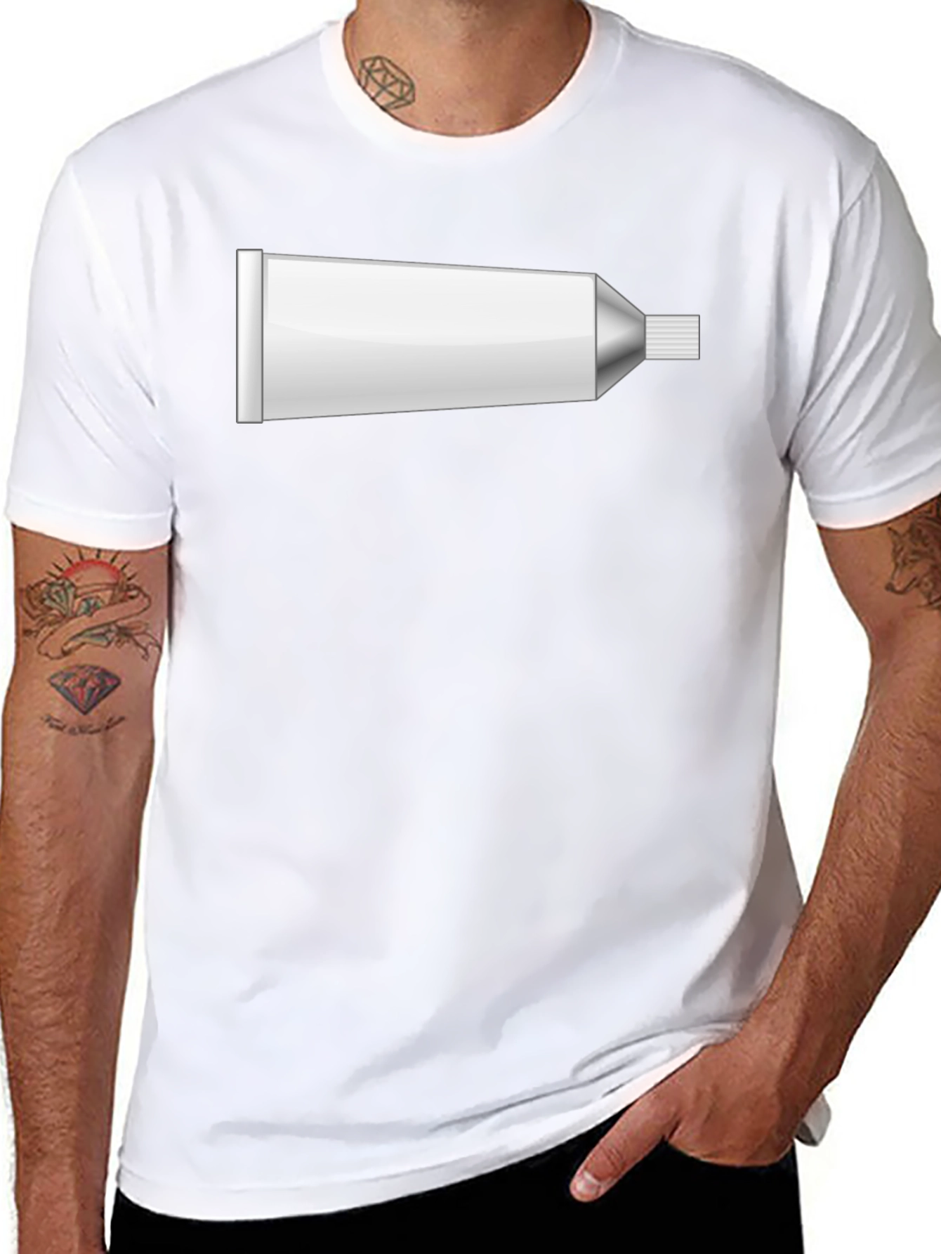 Funny Toothpaste Tube Graphic T-Shirt