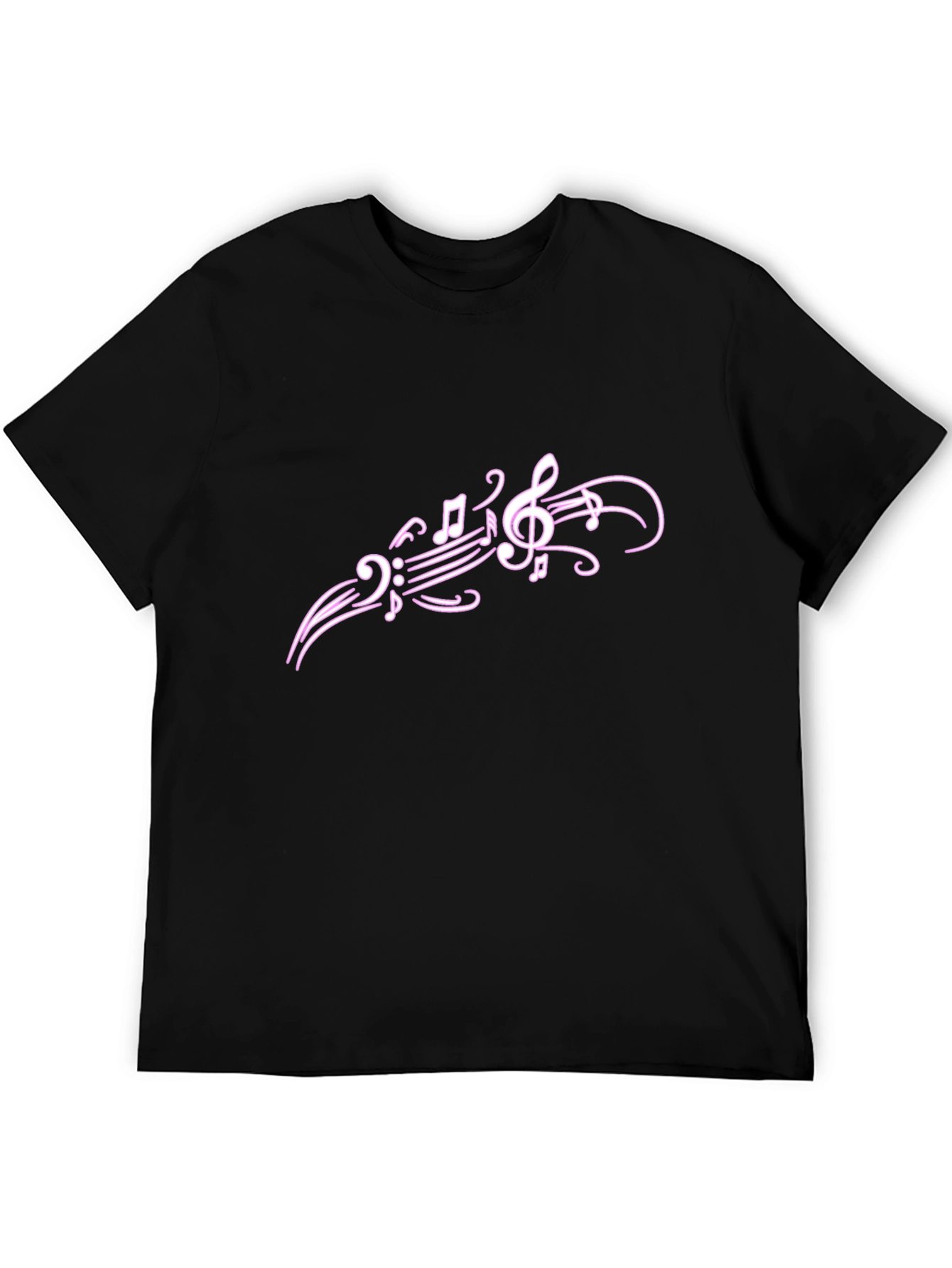 Music Notes Graphic T-Shirt - Casual Style