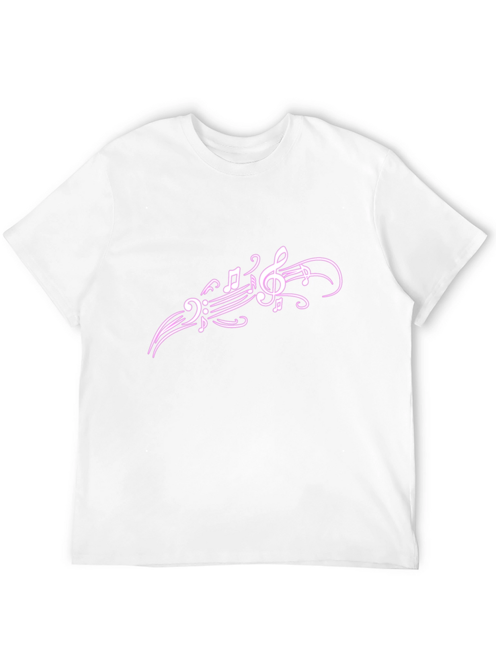 Music Notes Graphic T-Shirt - Casual Style