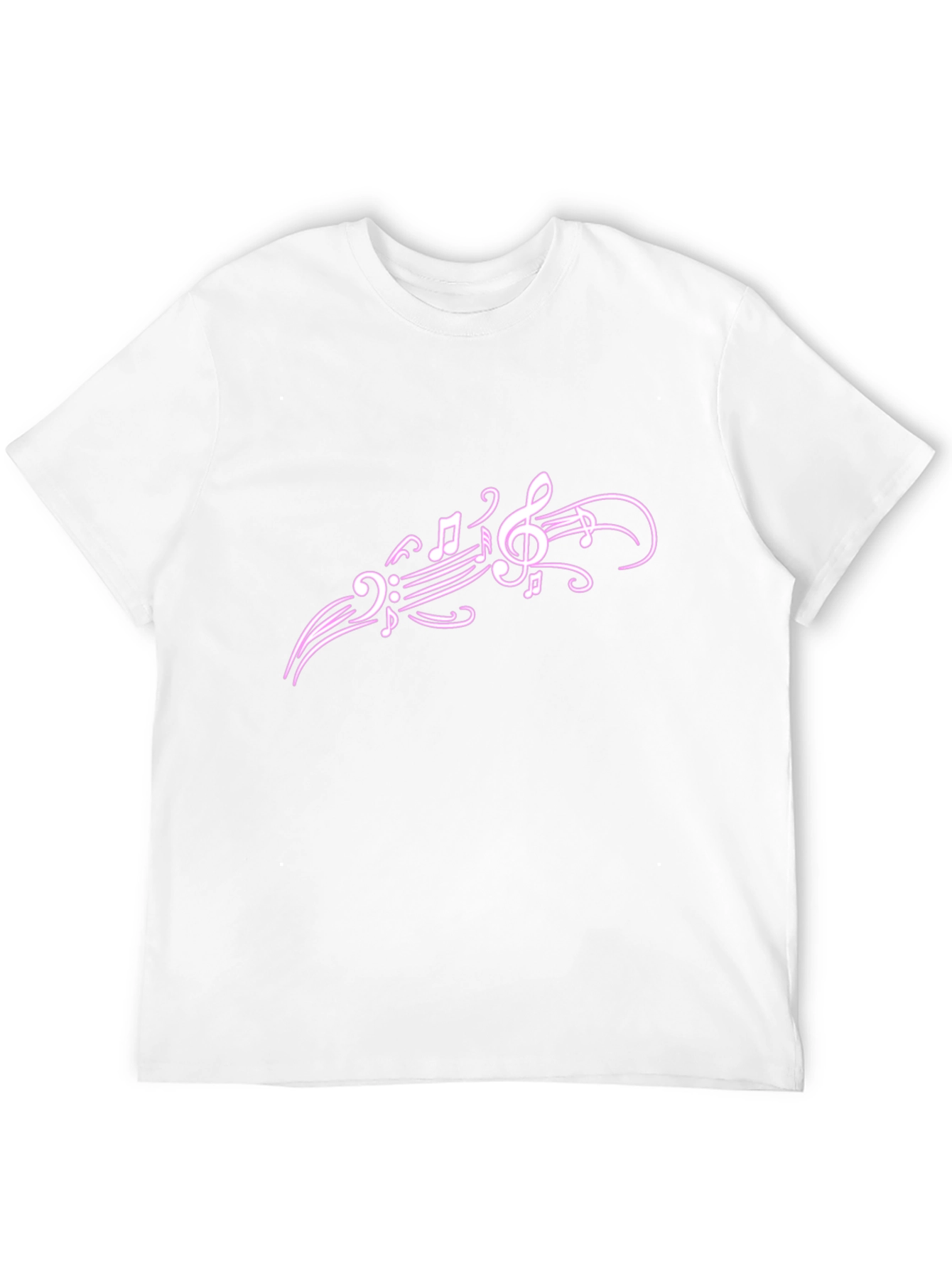 Music Notes Graphic T-Shirt - Casual Style