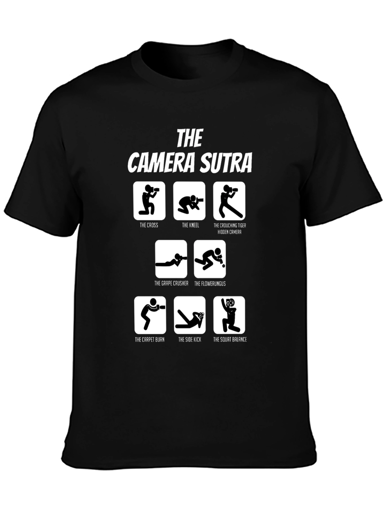 Camera Sutra T-Shirt - Funny Photography Poses