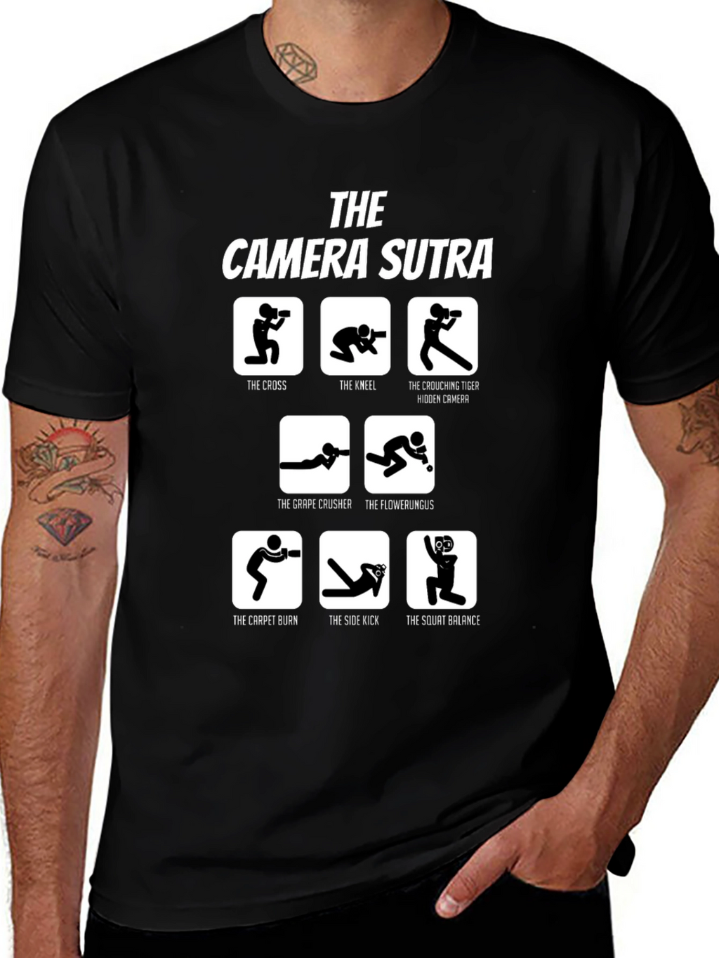 Camera Sutra T-Shirt - Funny Photography Poses