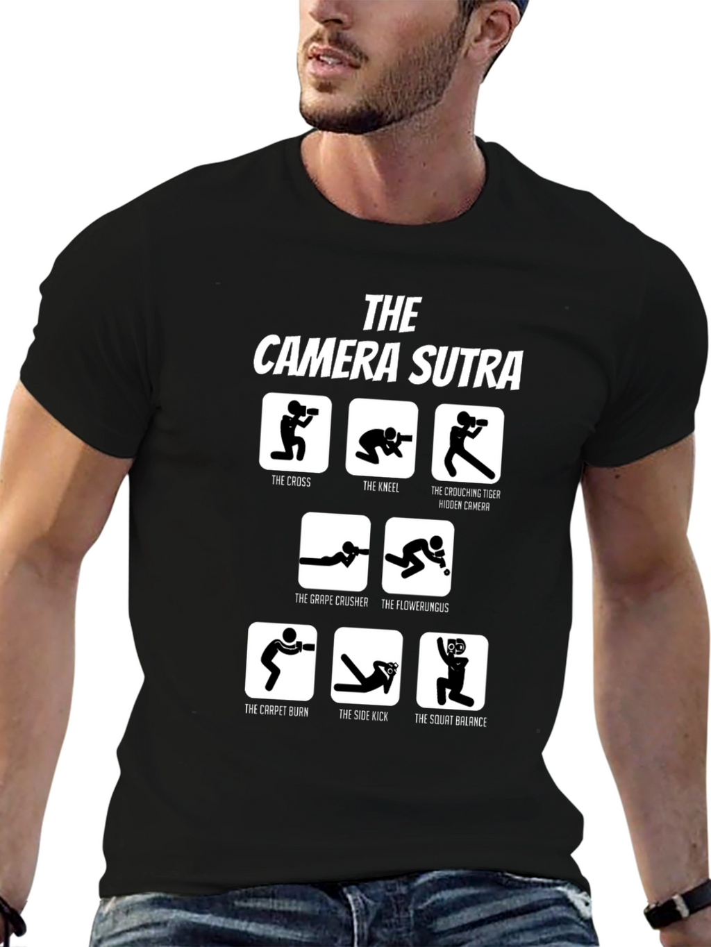 Camera Sutra T-Shirt - Funny Photography Poses