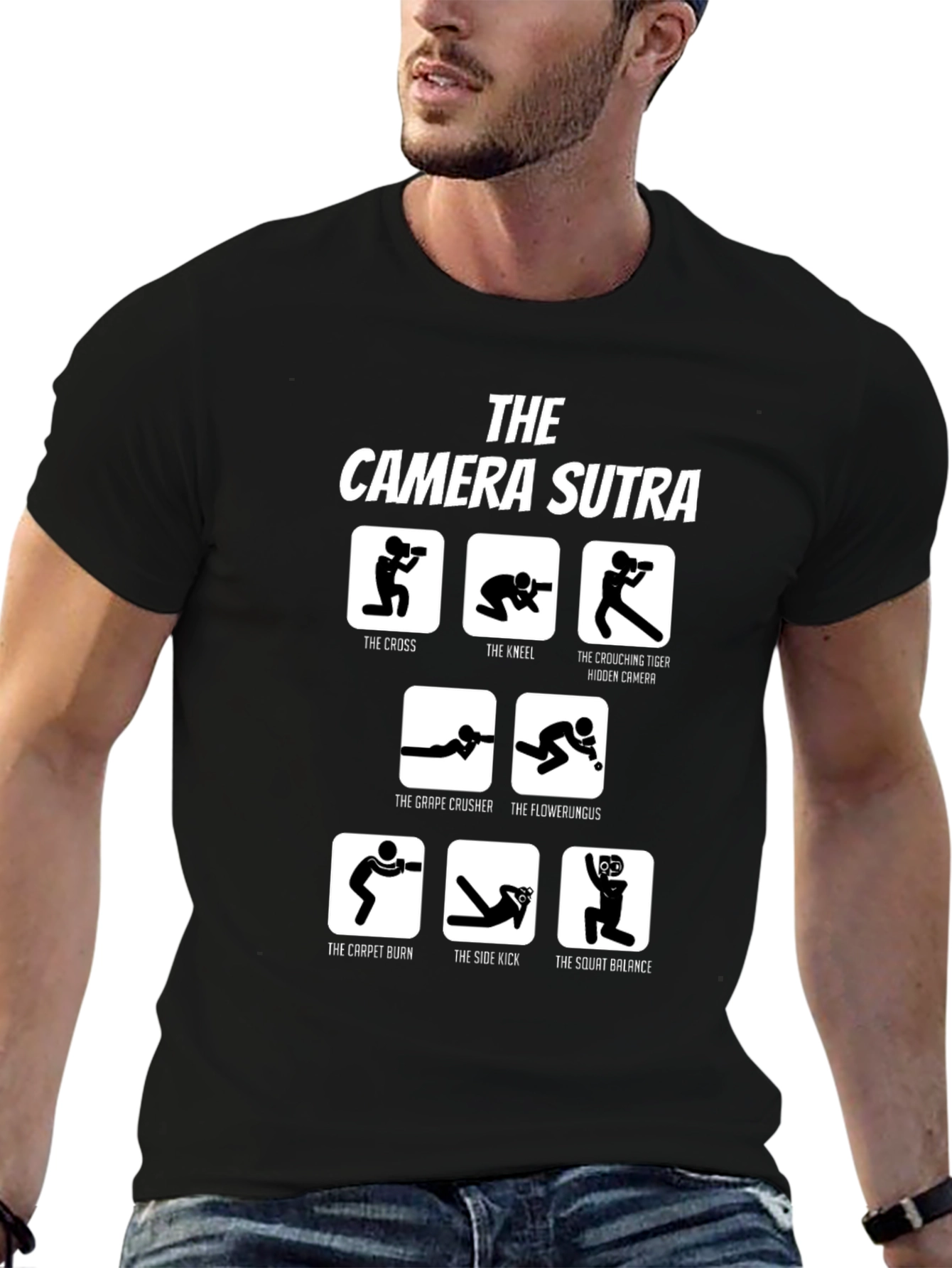 Camera Sutra T-Shirt - Funny Photography Poses