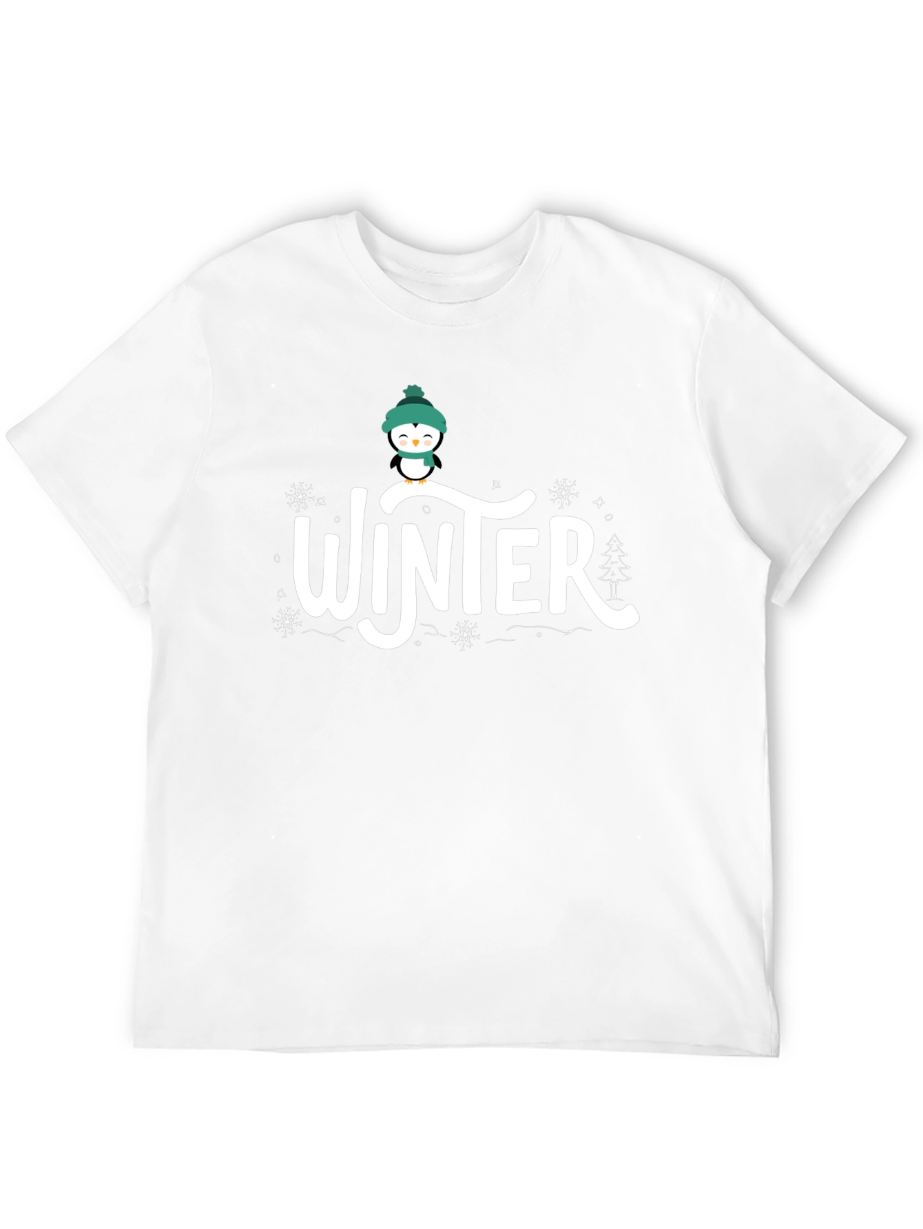 Winter Penguin Graphic T-Shirt