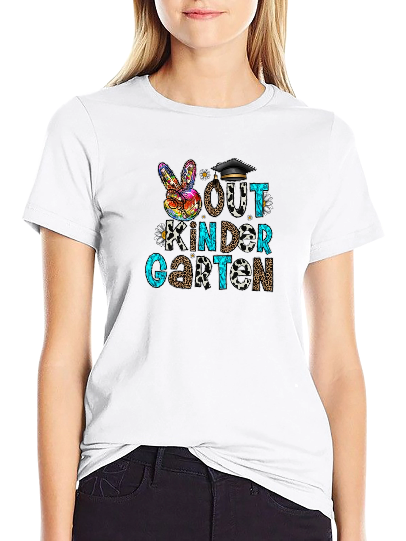 Peace Out Kindergarten Graduation T-Shirt