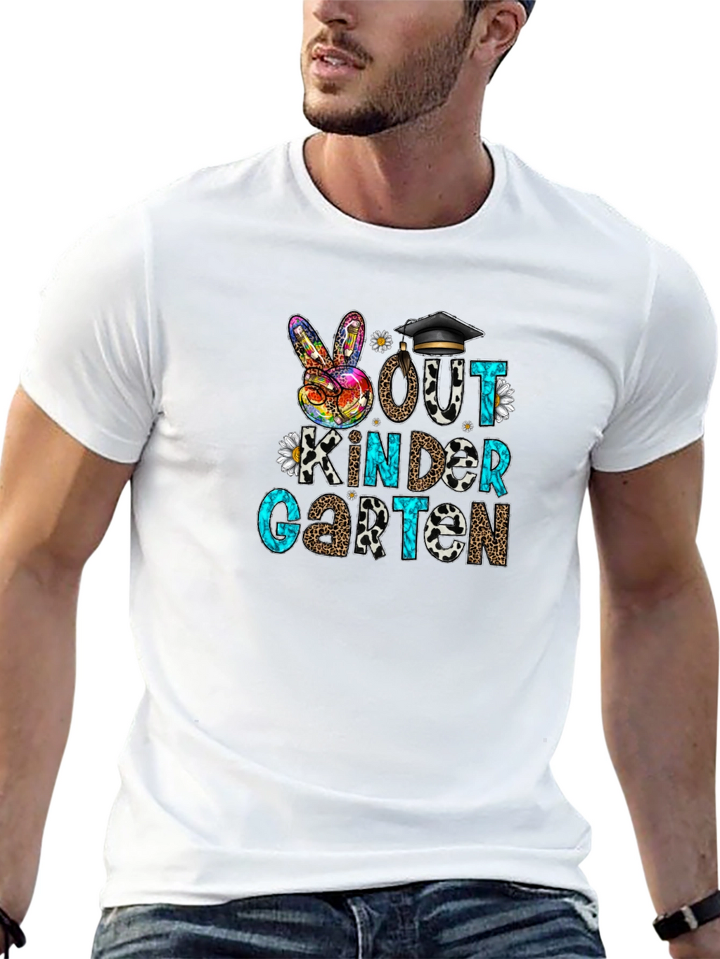 Peace Out Kindergarten Graduation T-Shirt