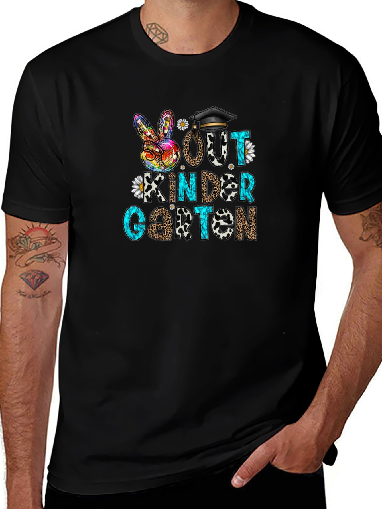 Peace Out Kindergarten Graduation T-Shirt