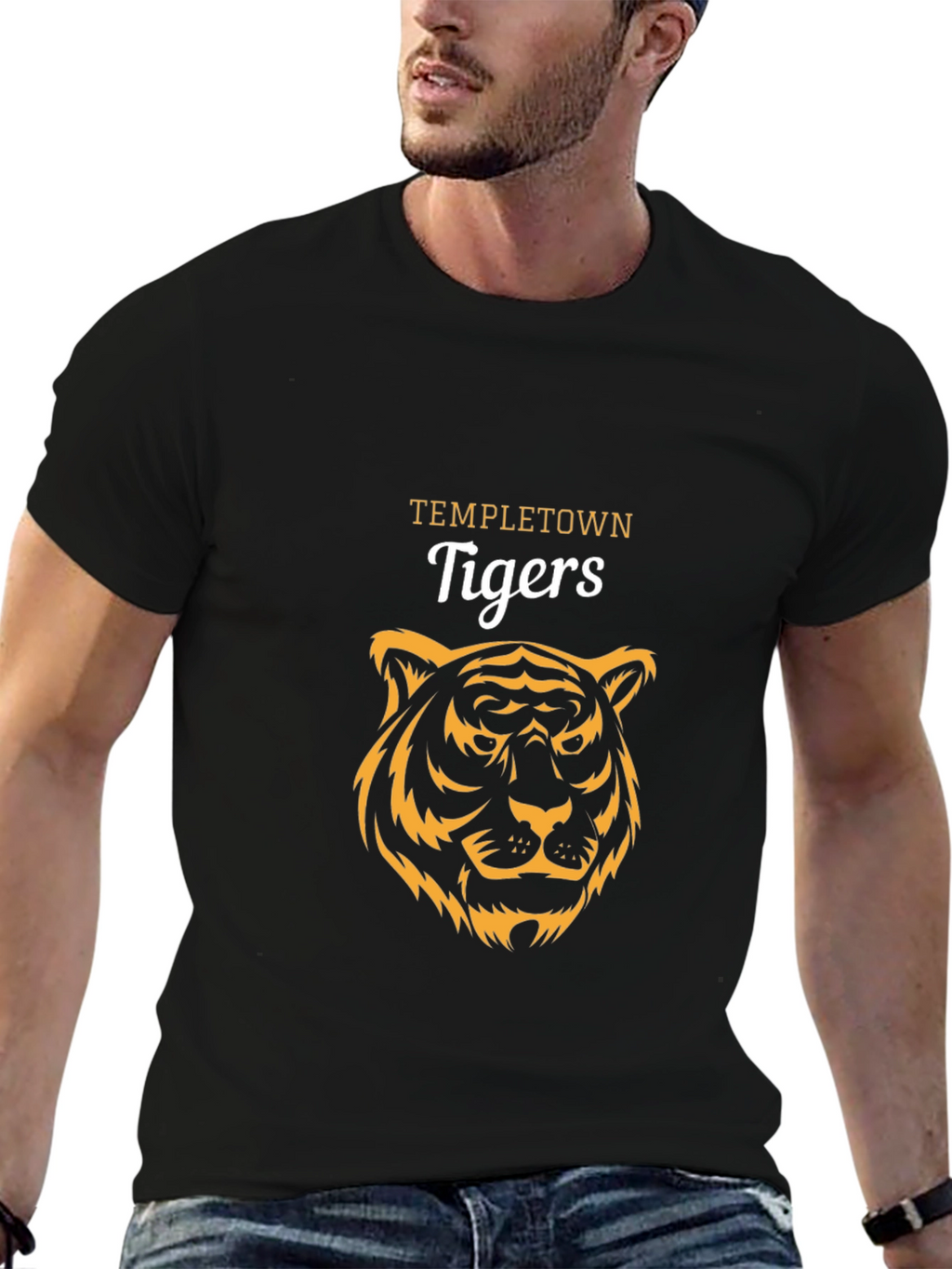 Templetown Tigers Graphic T-Shirt - Black