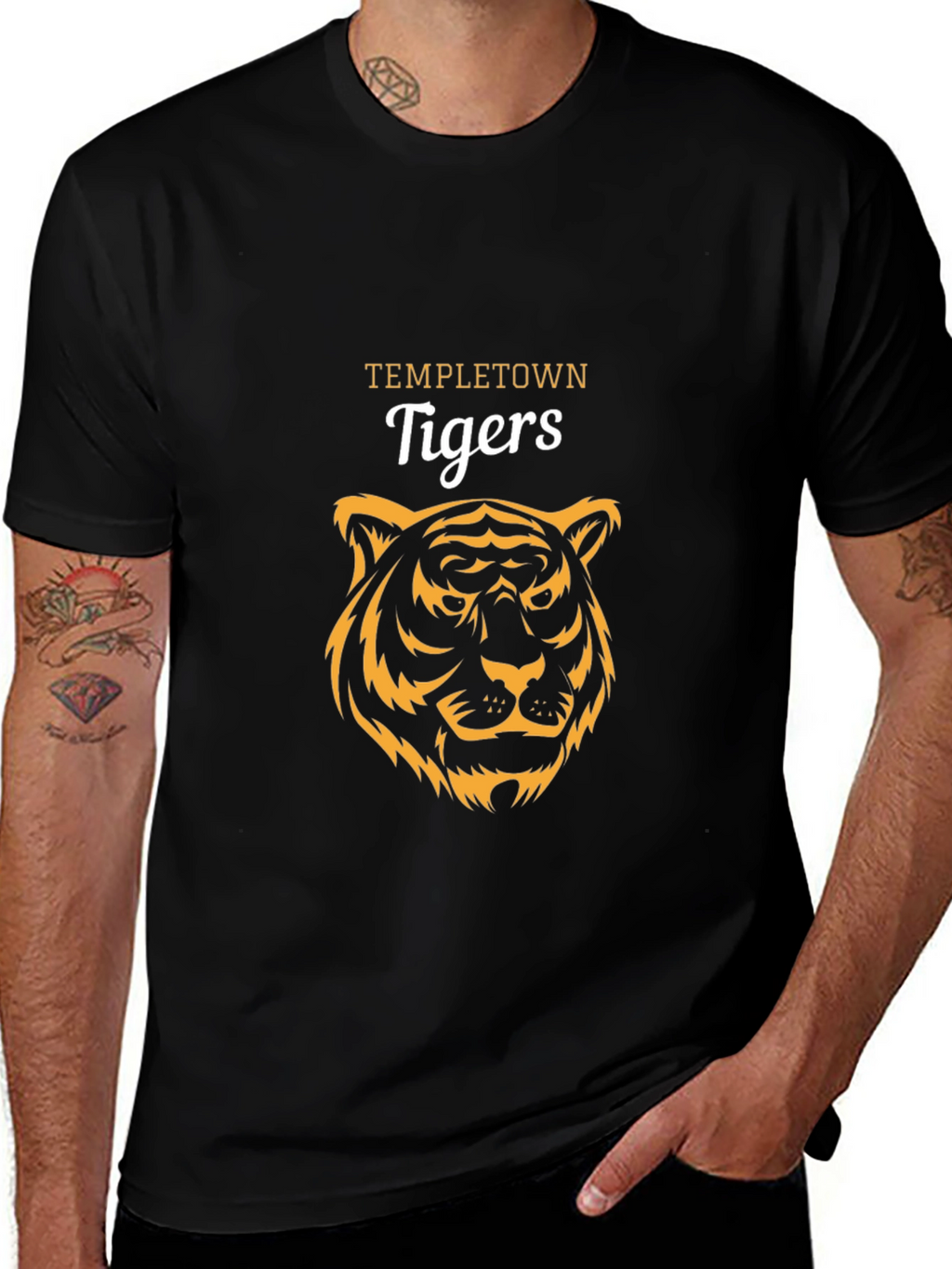 Templetown Tigers Graphic T-Shirt - Black