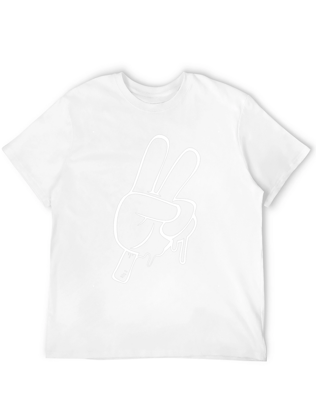 Cool Peace Sign Graphic Tee - Black