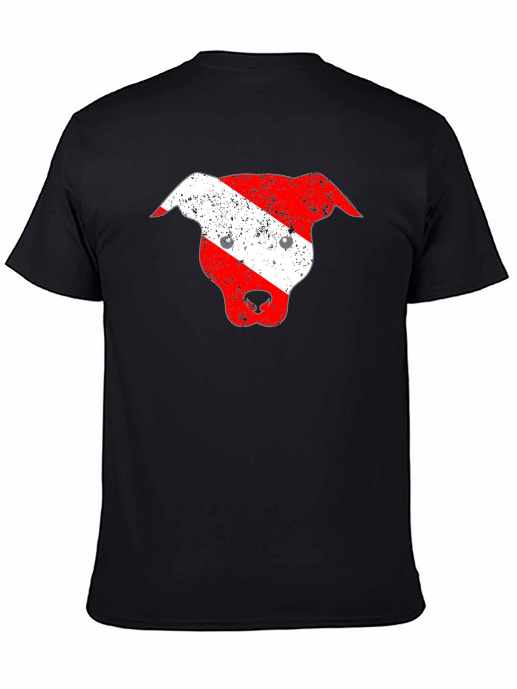 Dog Head Graphic T-Shirt - Black