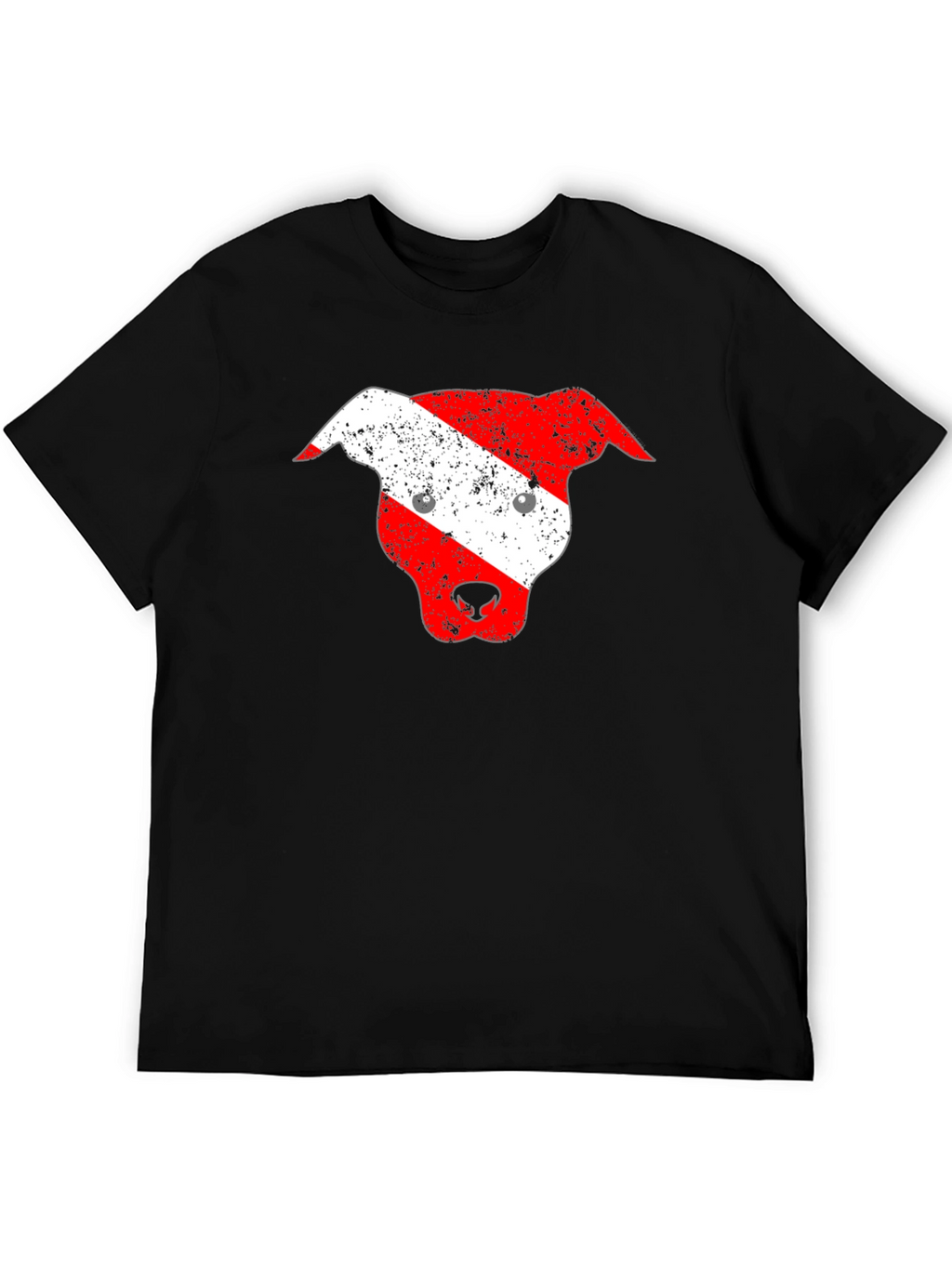 Dog Head Graphic T-Shirt - Black