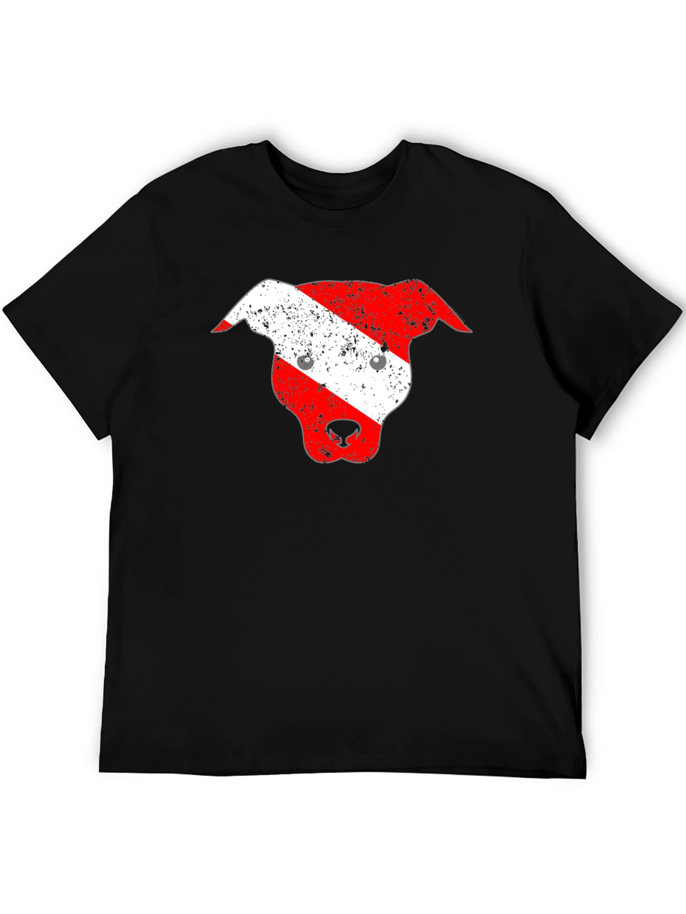 Dog Head Graphic T-Shirt - Black