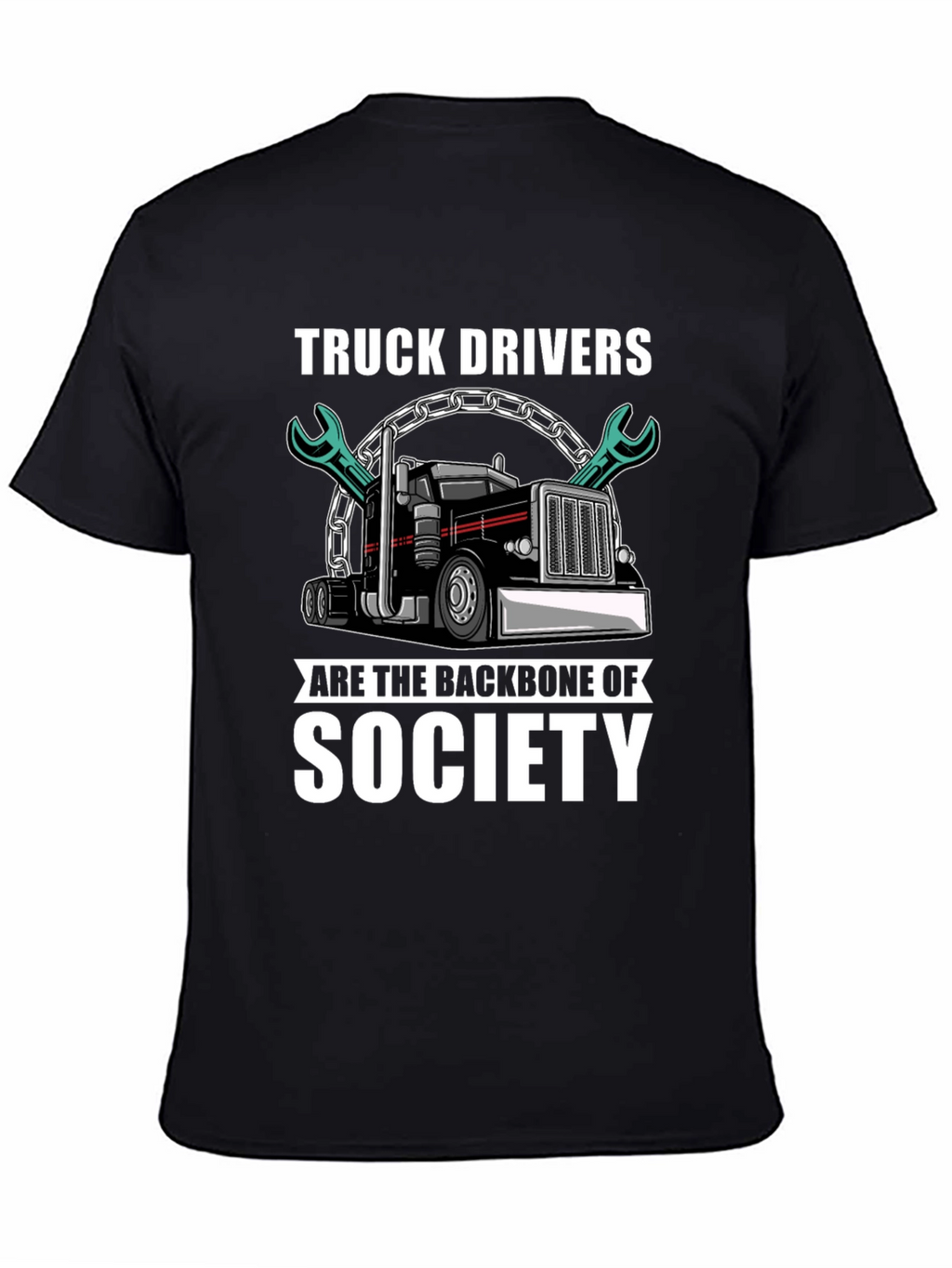 Truck Driver Backbone Society T-Shirt