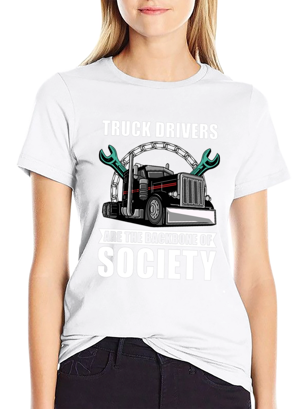 Truck Driver Backbone Society T-Shirt