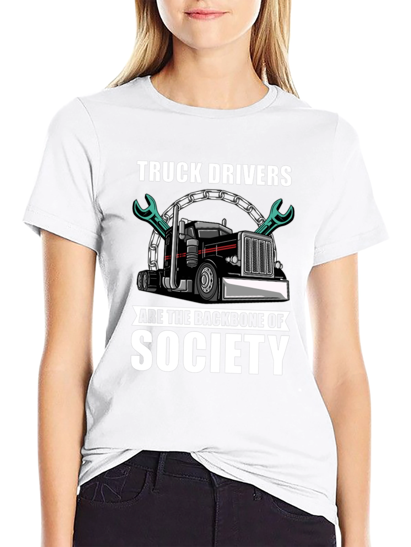 Truck Driver Backbone Society T-Shirt