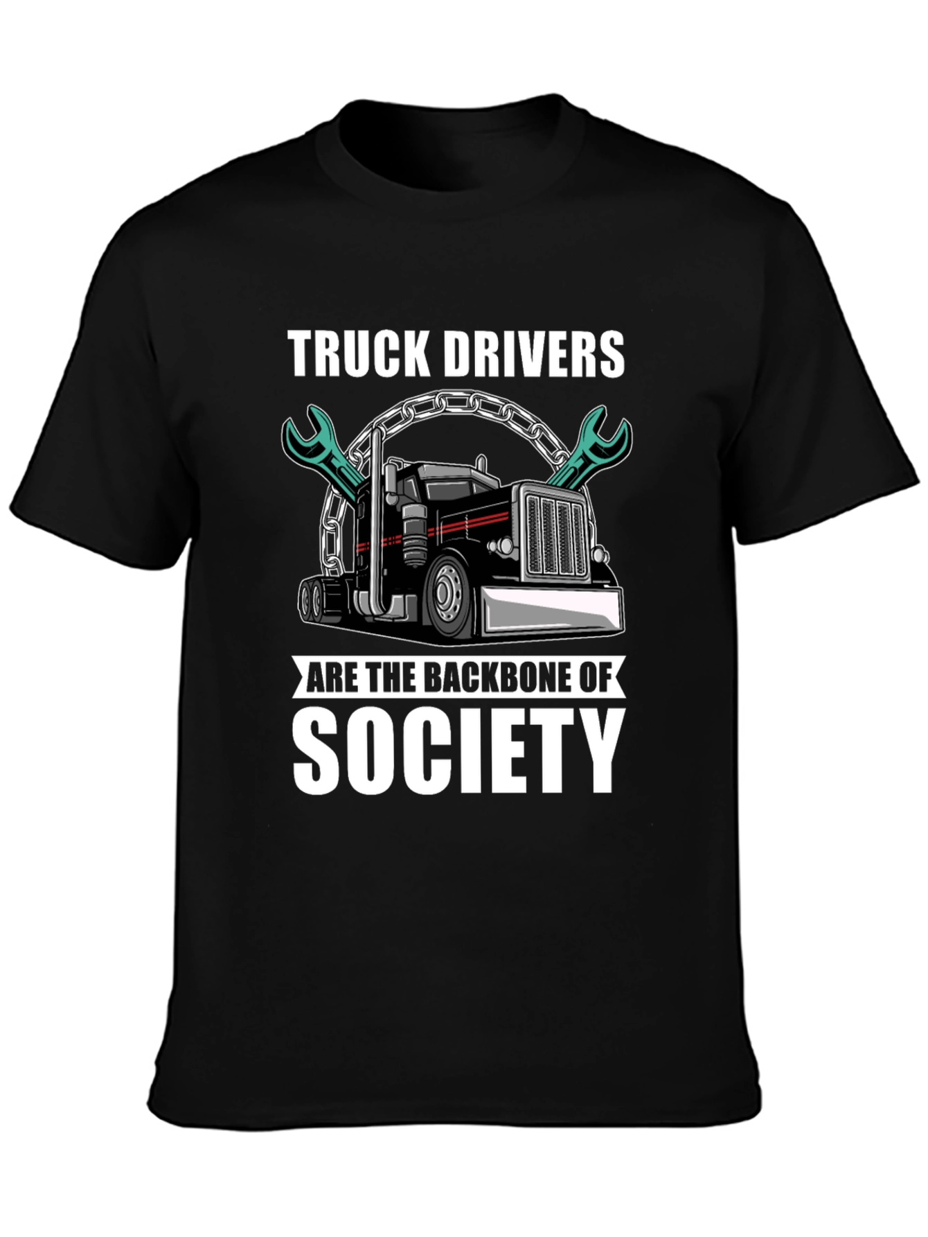 Truck Driver Backbone Society T-Shirt