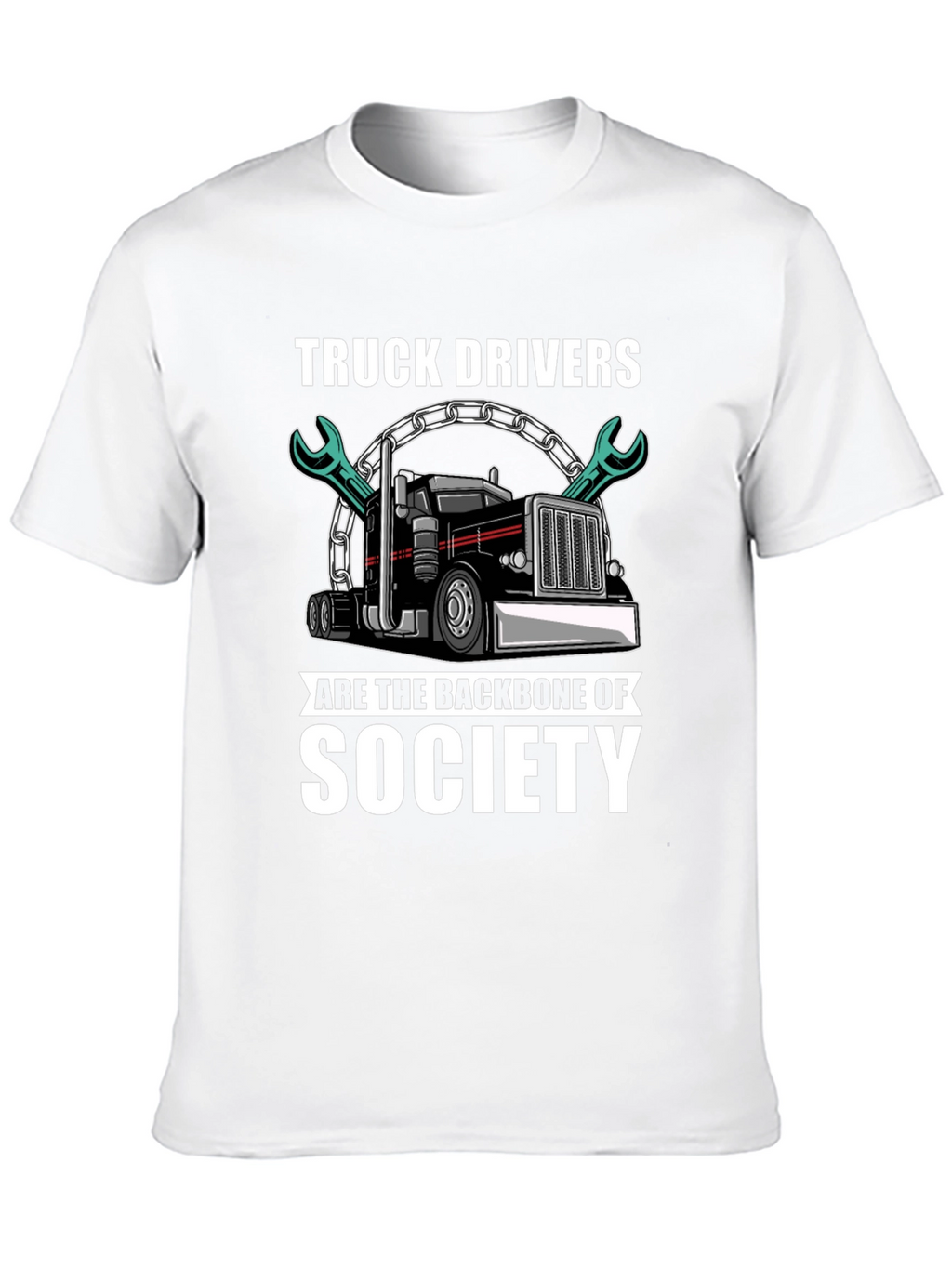 Truck Driver Backbone Society T-Shirt