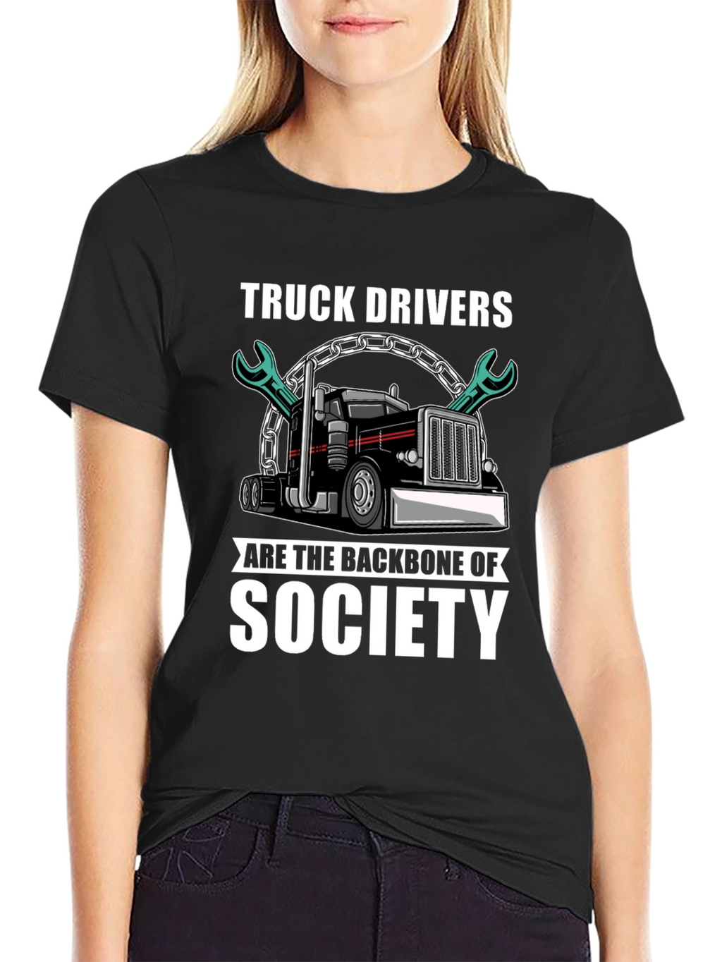 Truck Driver Backbone Society T-Shirt