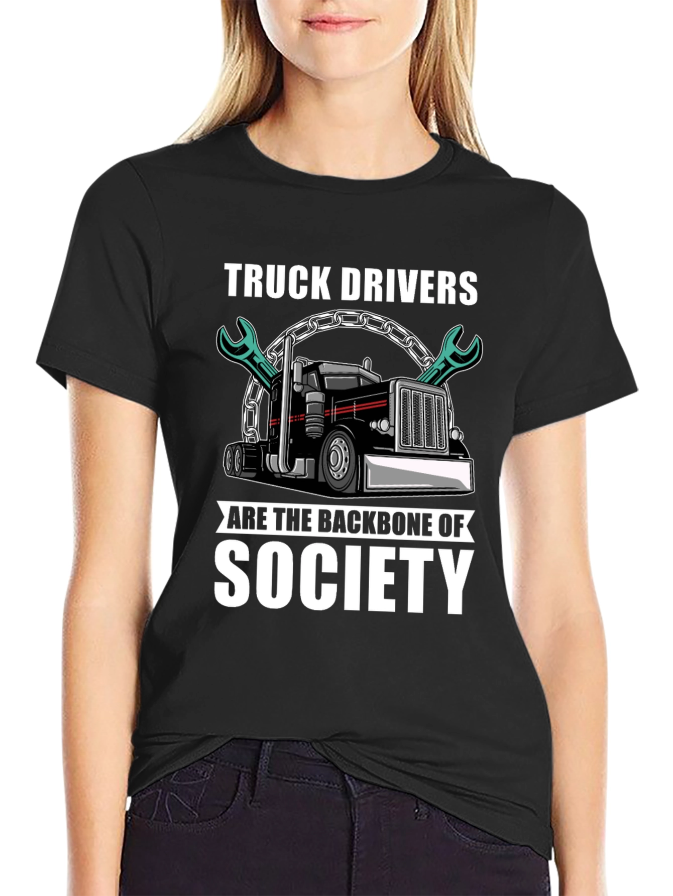 Truck Driver Backbone Society T-Shirt