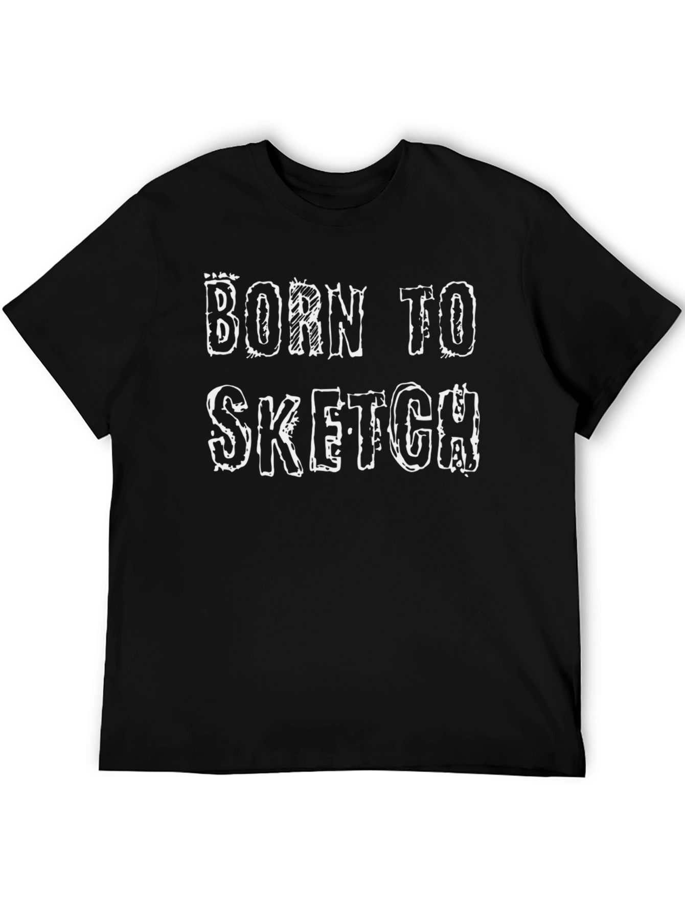 Born to Sketch Black Graphic Tee