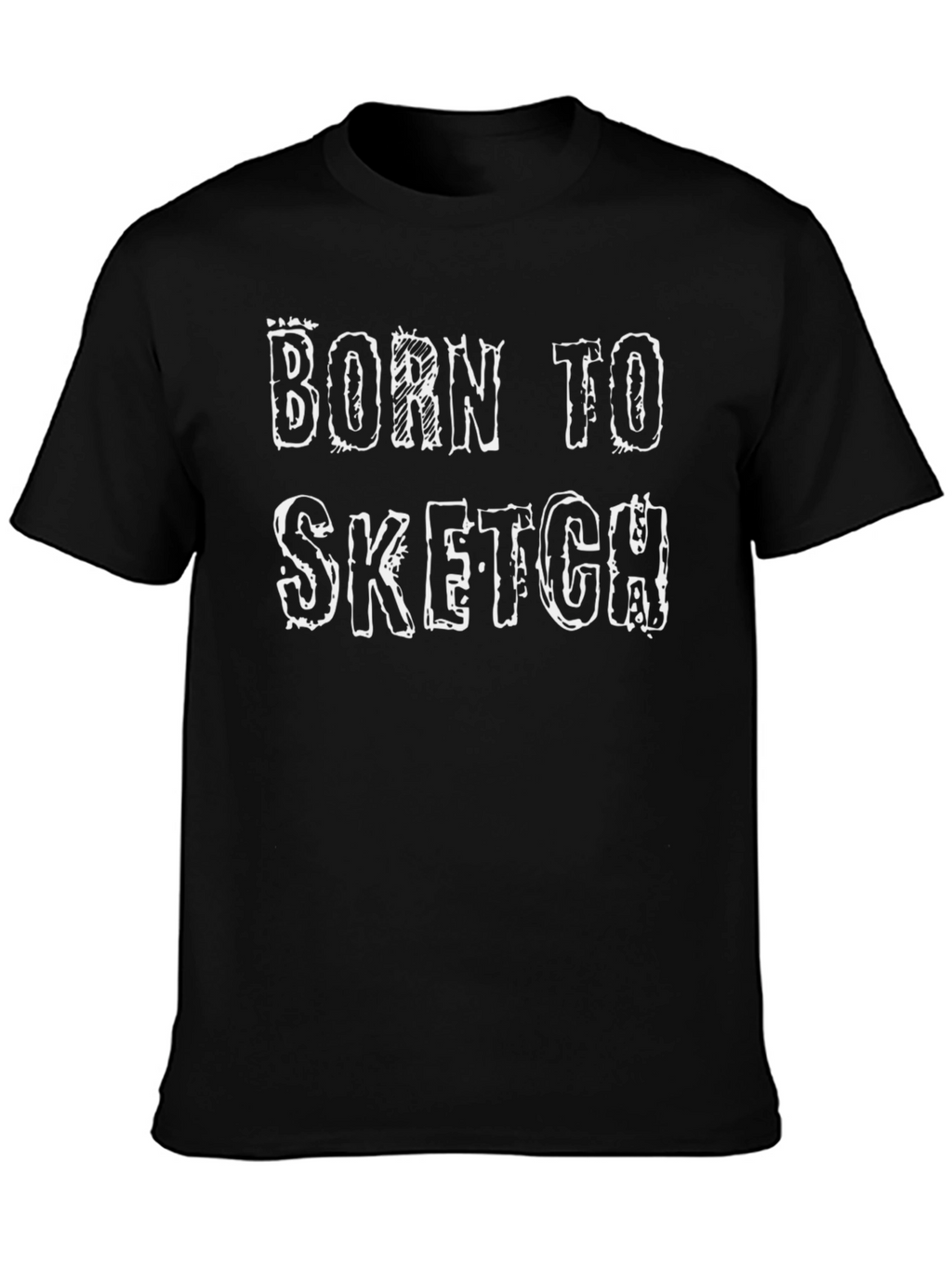 Born to Sketch Black Graphic Tee