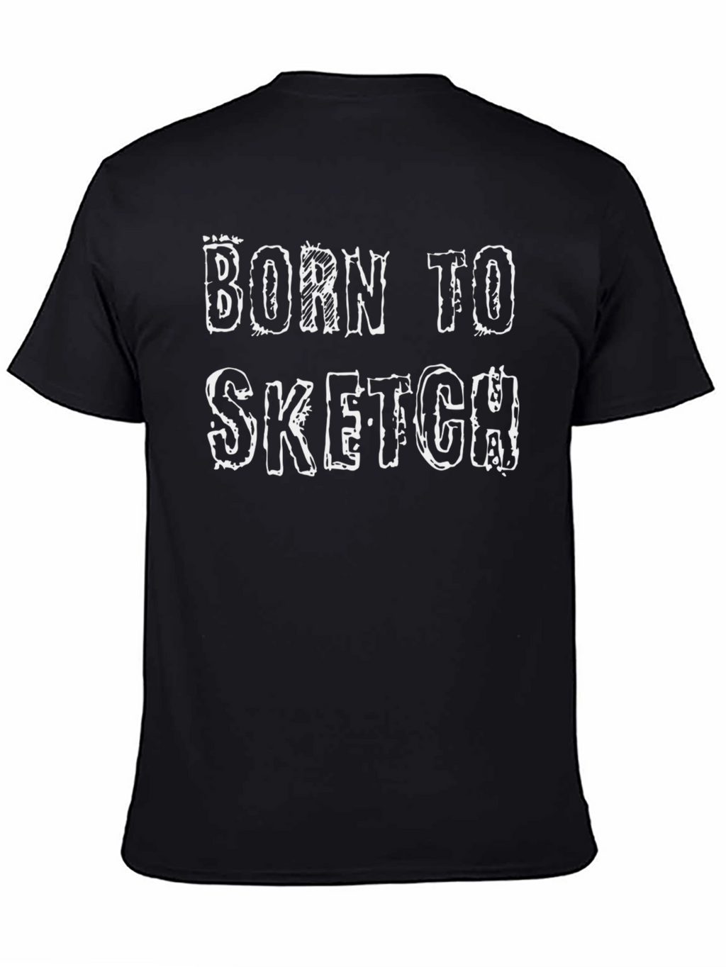 Born to Sketch Black Graphic Tee
