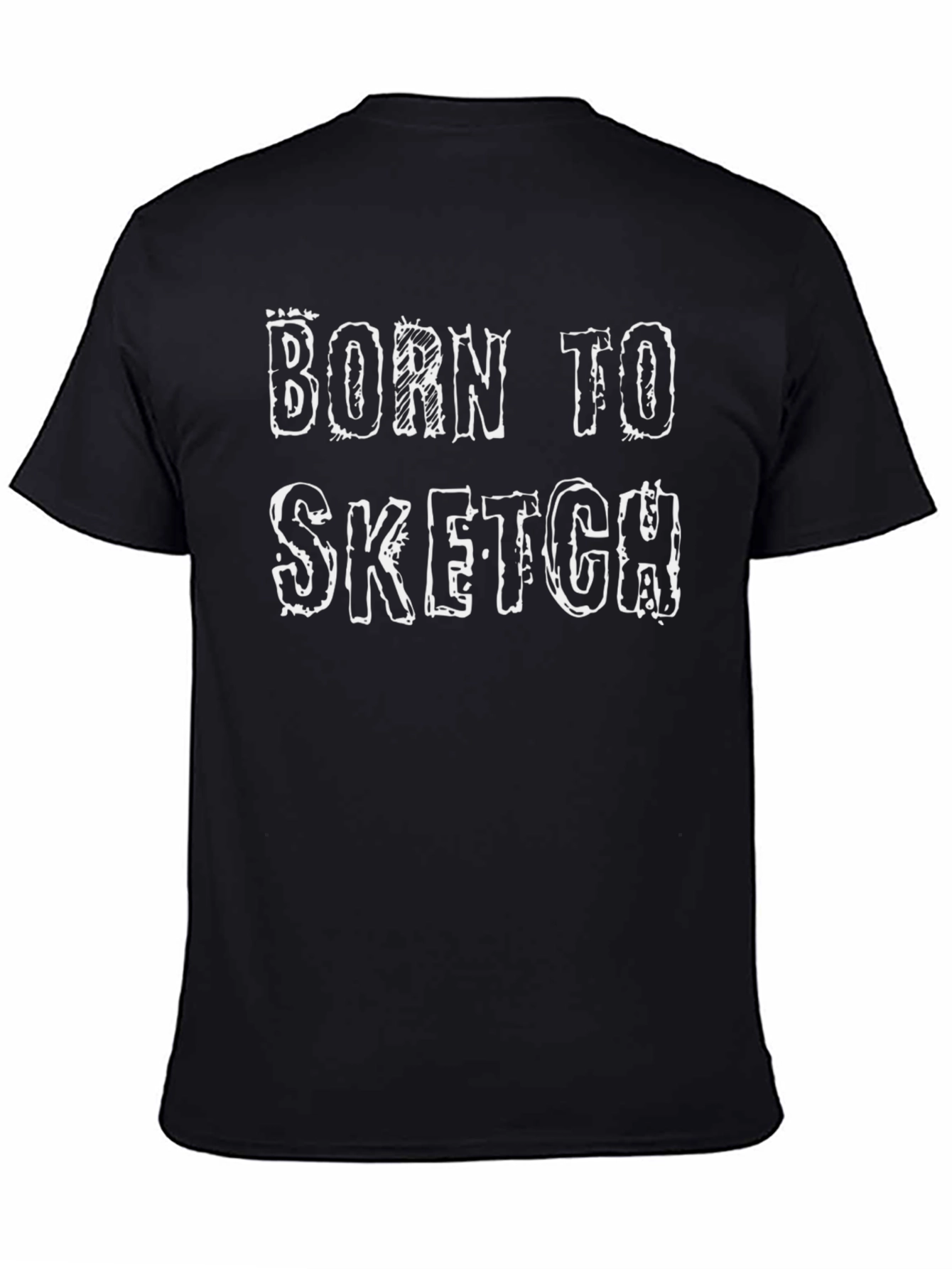 Born to Sketch Black Graphic Tee