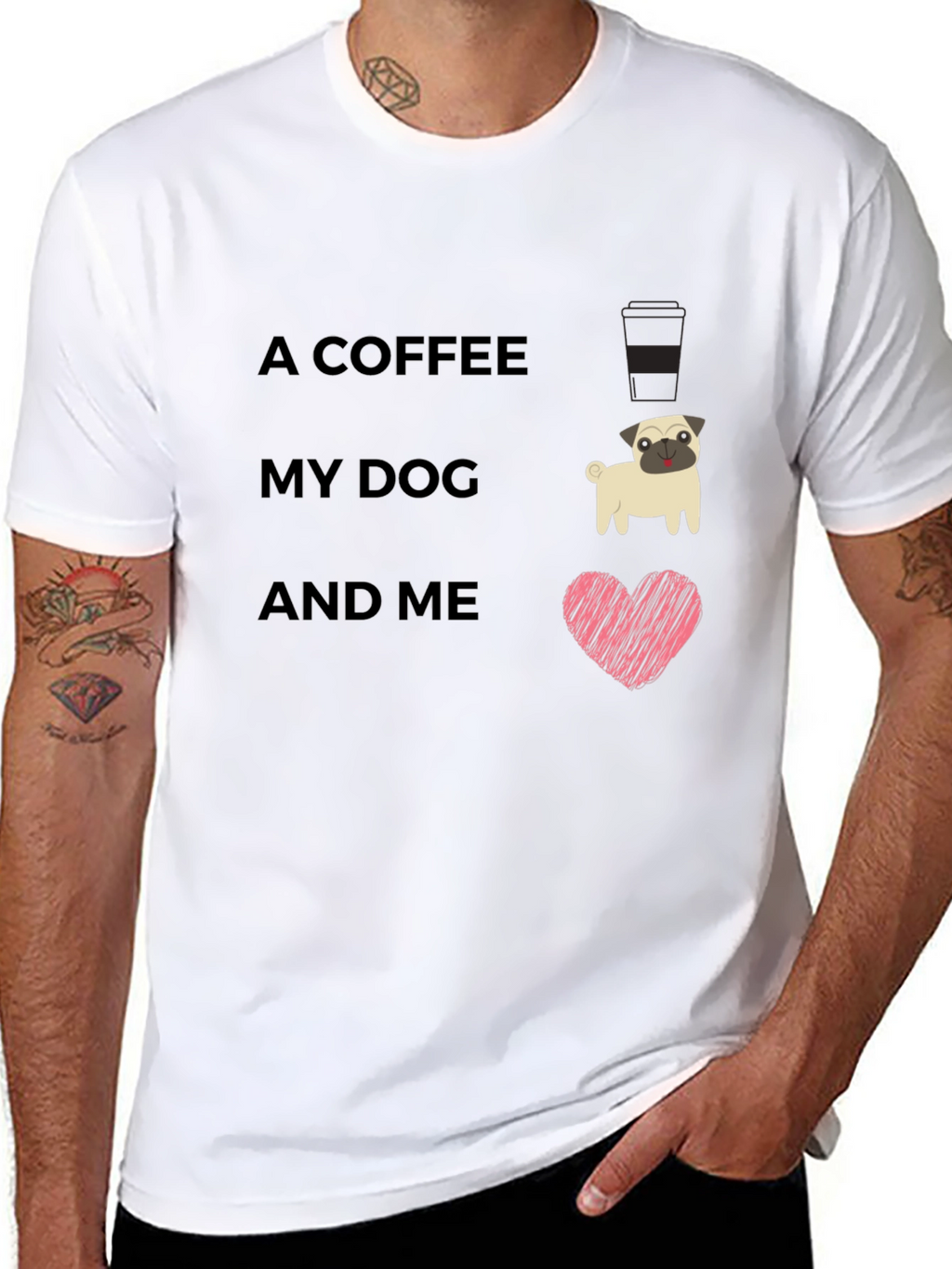 Coffee My Dog and Me Graphic Tee
