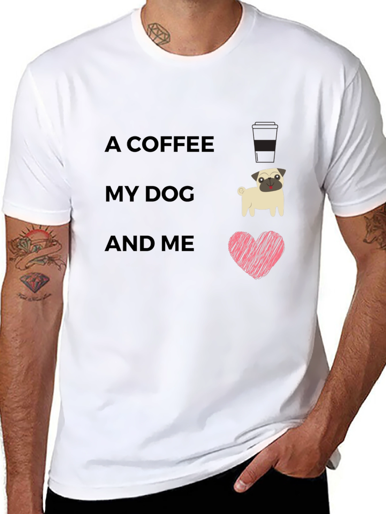 Coffee My Dog and Me Graphic Tee