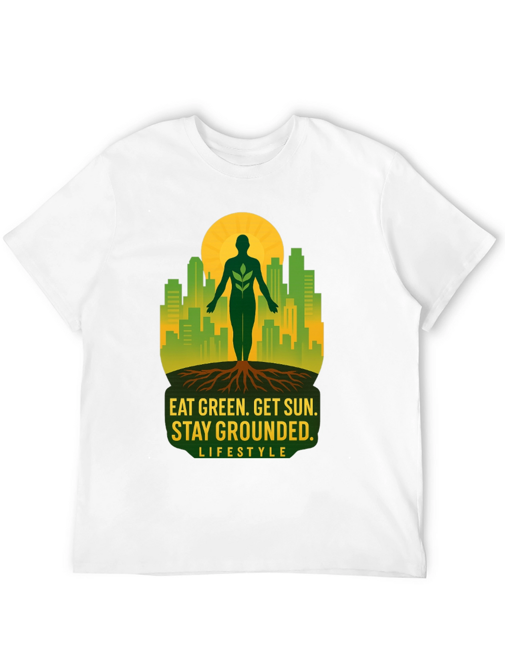 Eat Green Stay Grounded Graphic Tee