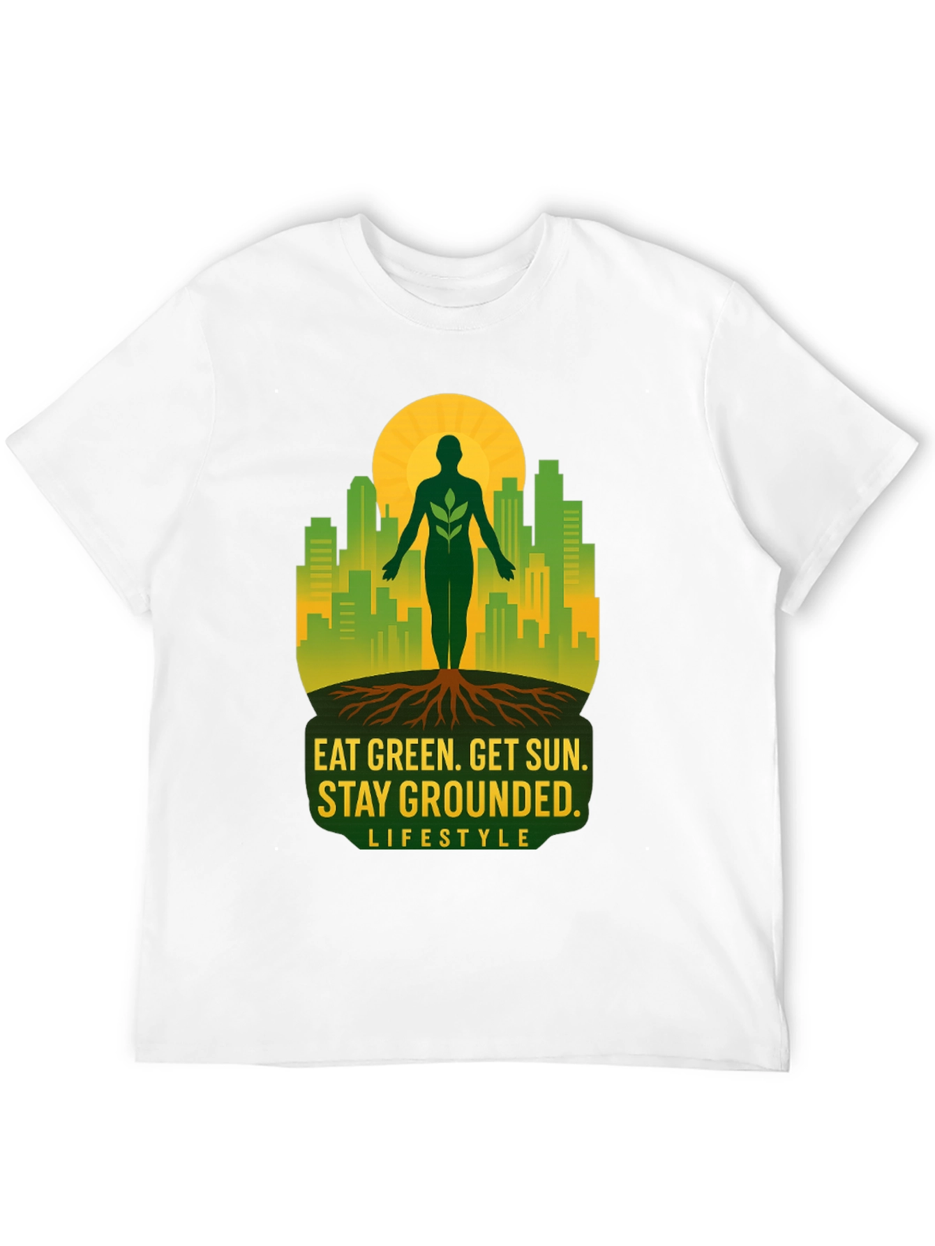 Eat Green Stay Grounded Graphic Tee