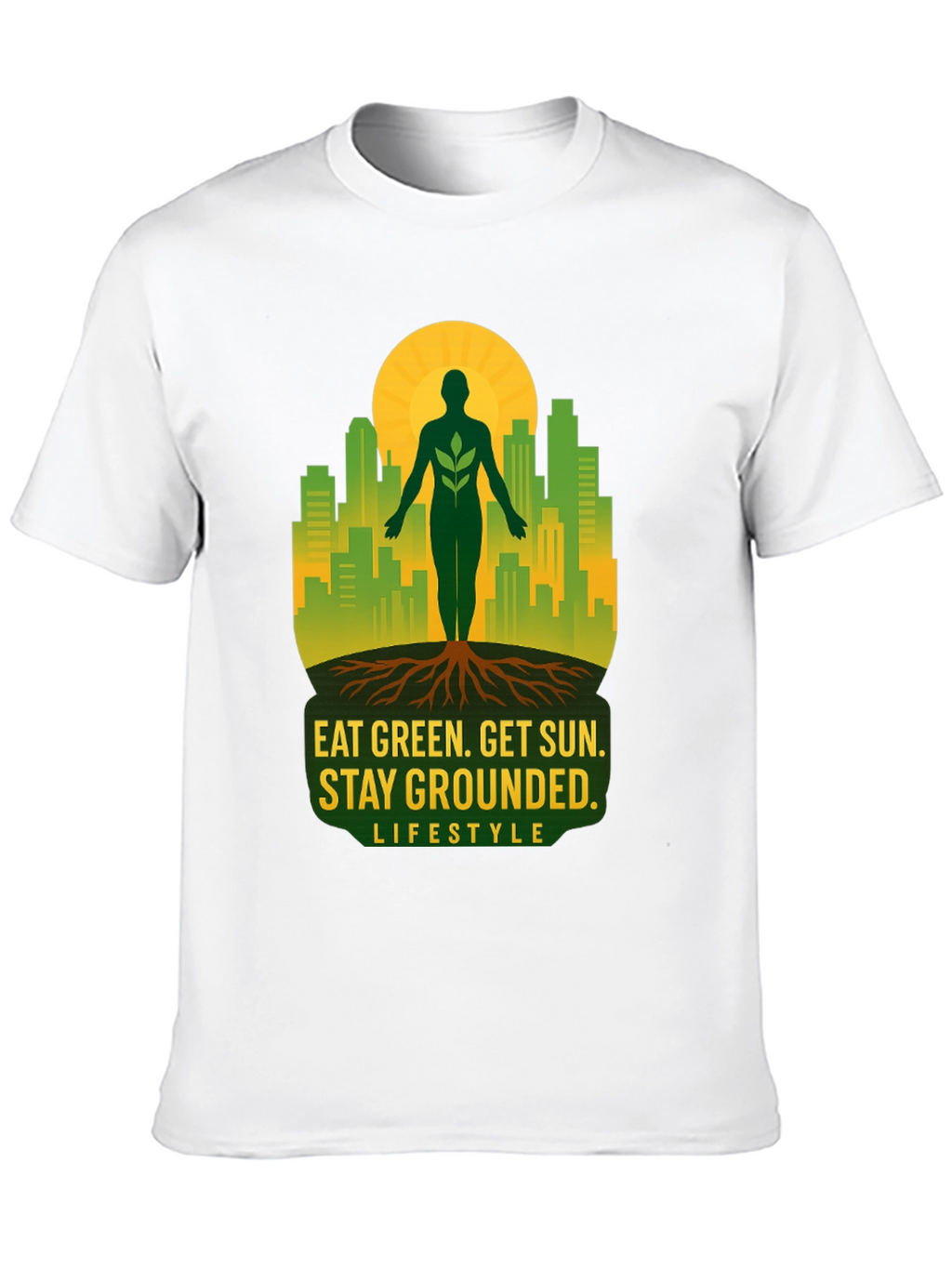 Eat Green Stay Grounded Graphic Tee