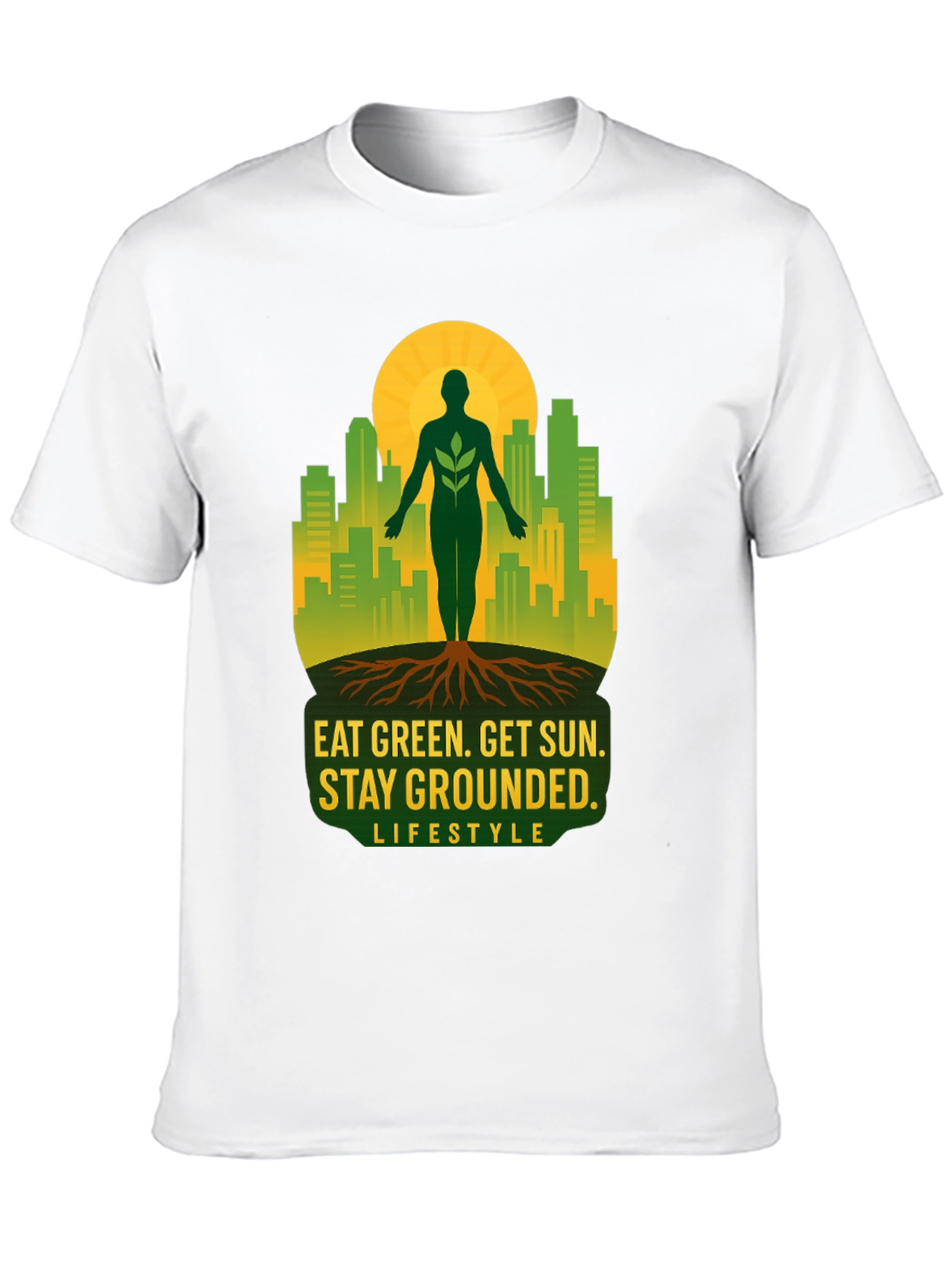 Eat Green Stay Grounded Graphic Tee