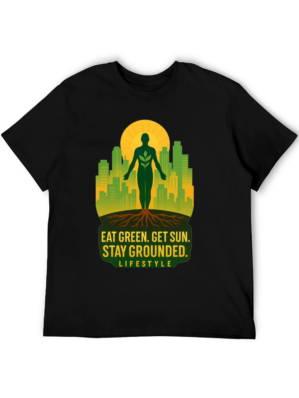 Eat Green Stay Grounded Graphic Tee