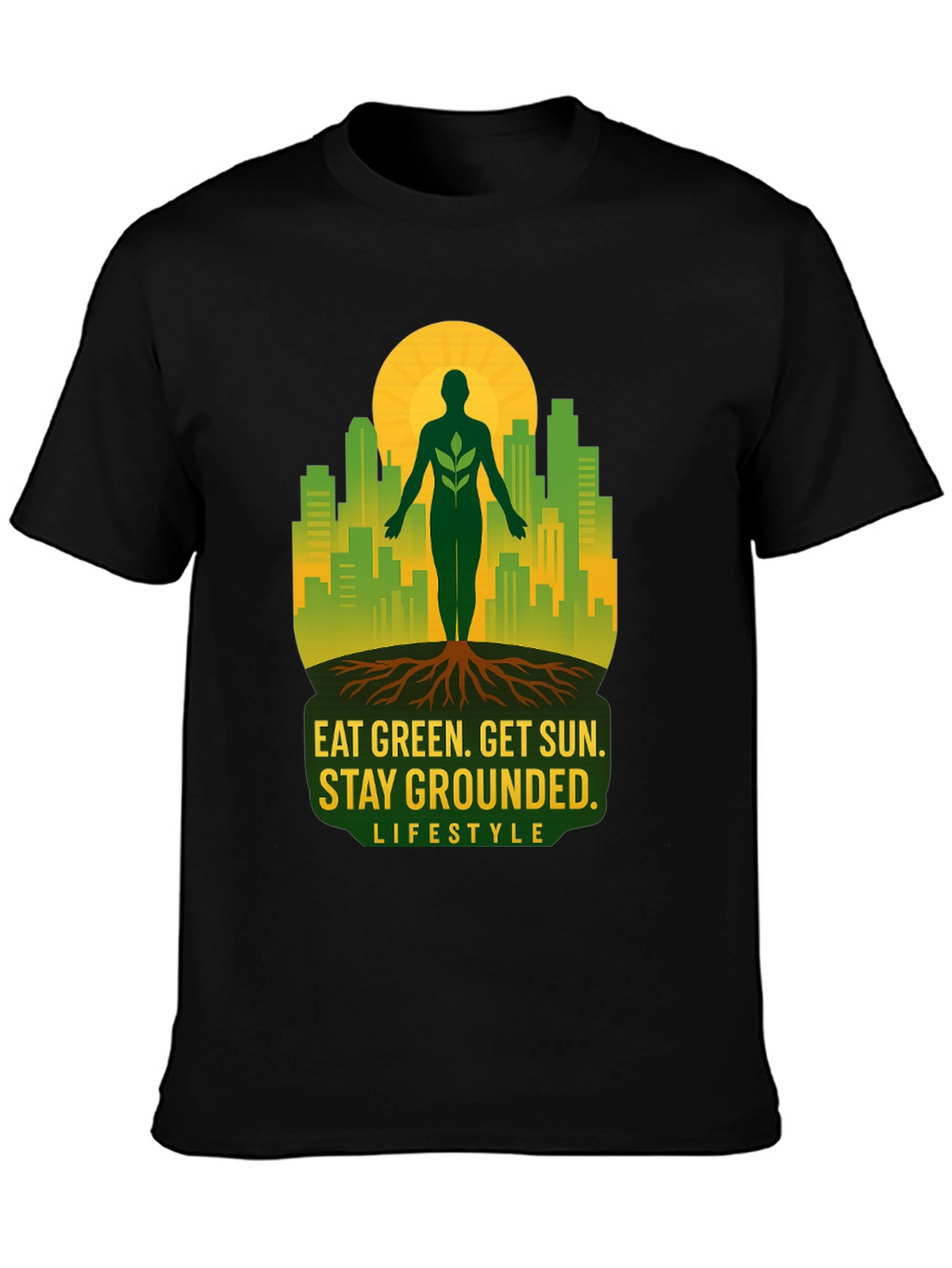 Eat Green Stay Grounded Graphic Tee