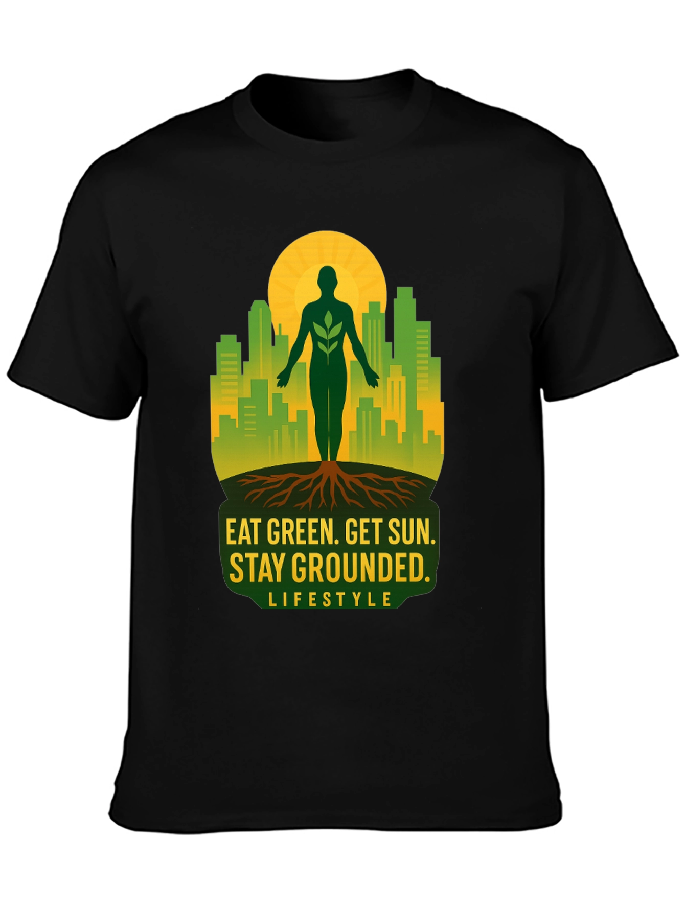 Eat Green Stay Grounded Graphic Tee