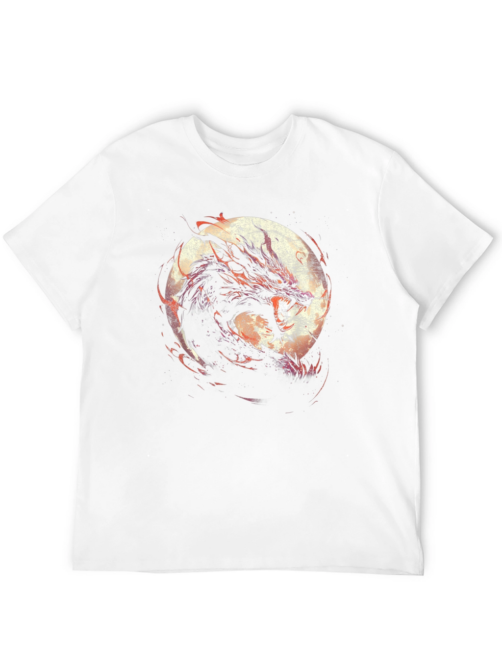Dragon Moon Graphic Tee - Black
